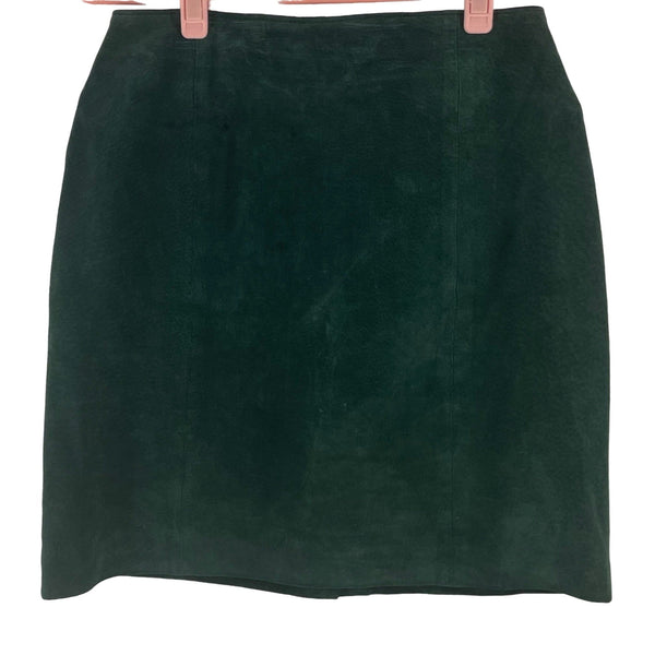Vintage Savannah Women’s Size 6P Forest Green Leather Mini Skirt