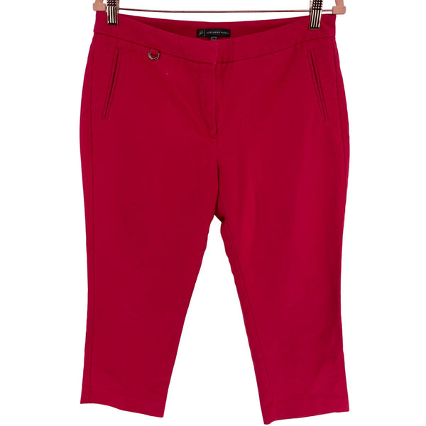 Adrianna Papell Women's Size 10 Coral Pink Straight-Leg Capri Pants