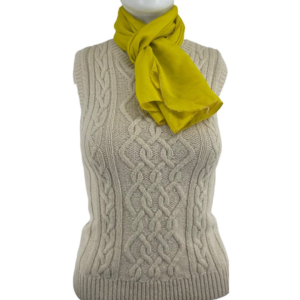 Women's Neon Yellow Scarf