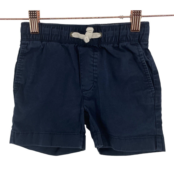 J. Crew Crewcuts Boy's Toddler Age 3 Navy Blue Elastic Waist Band Cargo Shorts