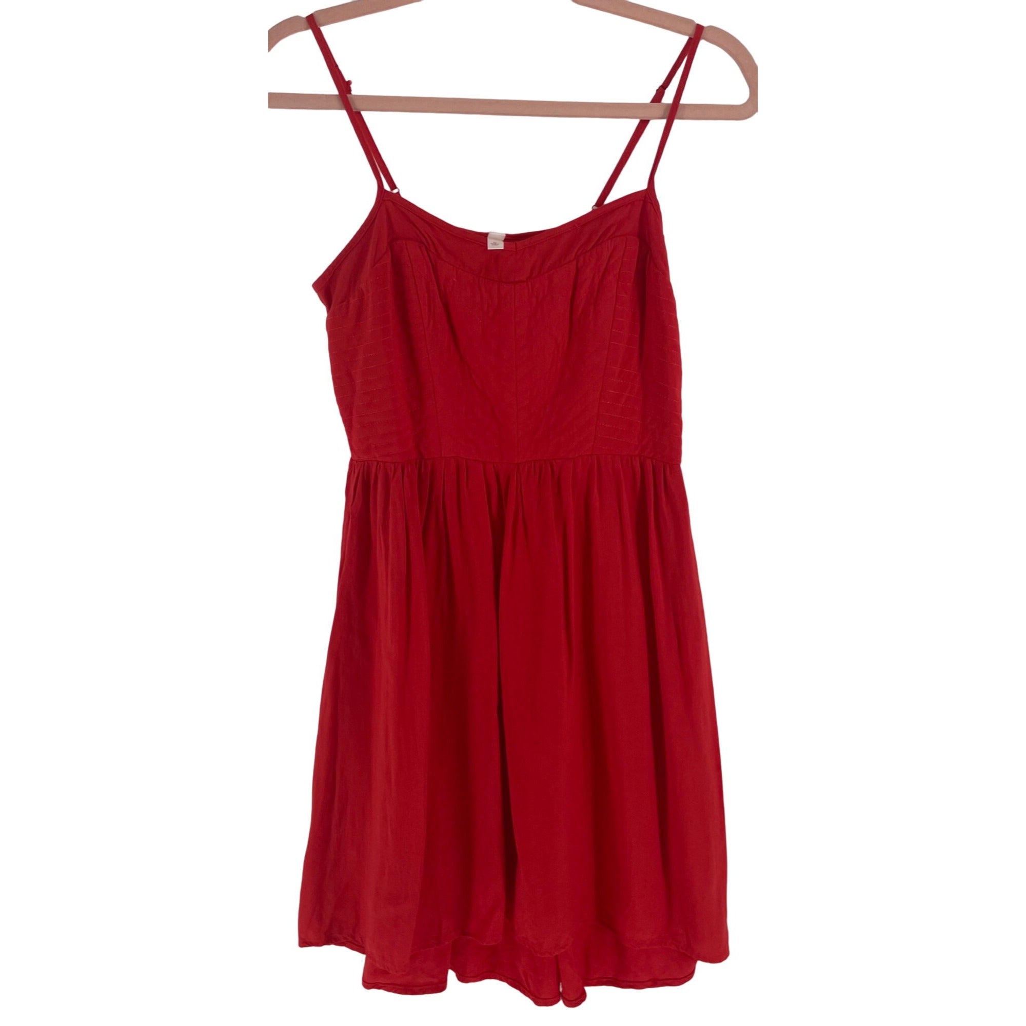 Xhilaration Women's Size Medium Red Spaghetti Strap Mini Dress