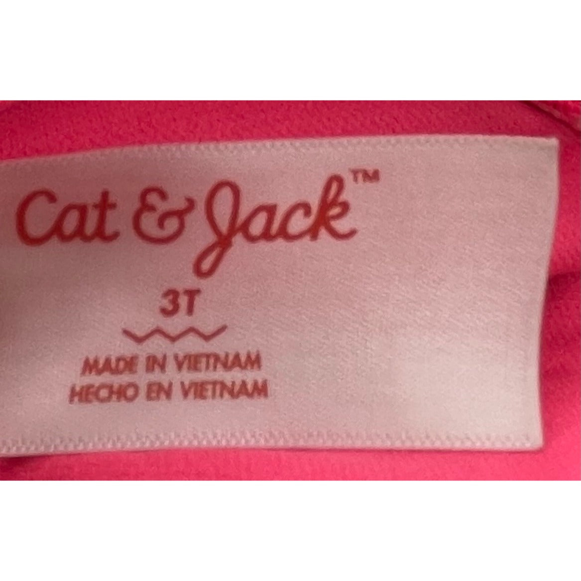 Cat & Jack Girl's Size 3T Hot Pink & Gold Swimsuit W/ Bows