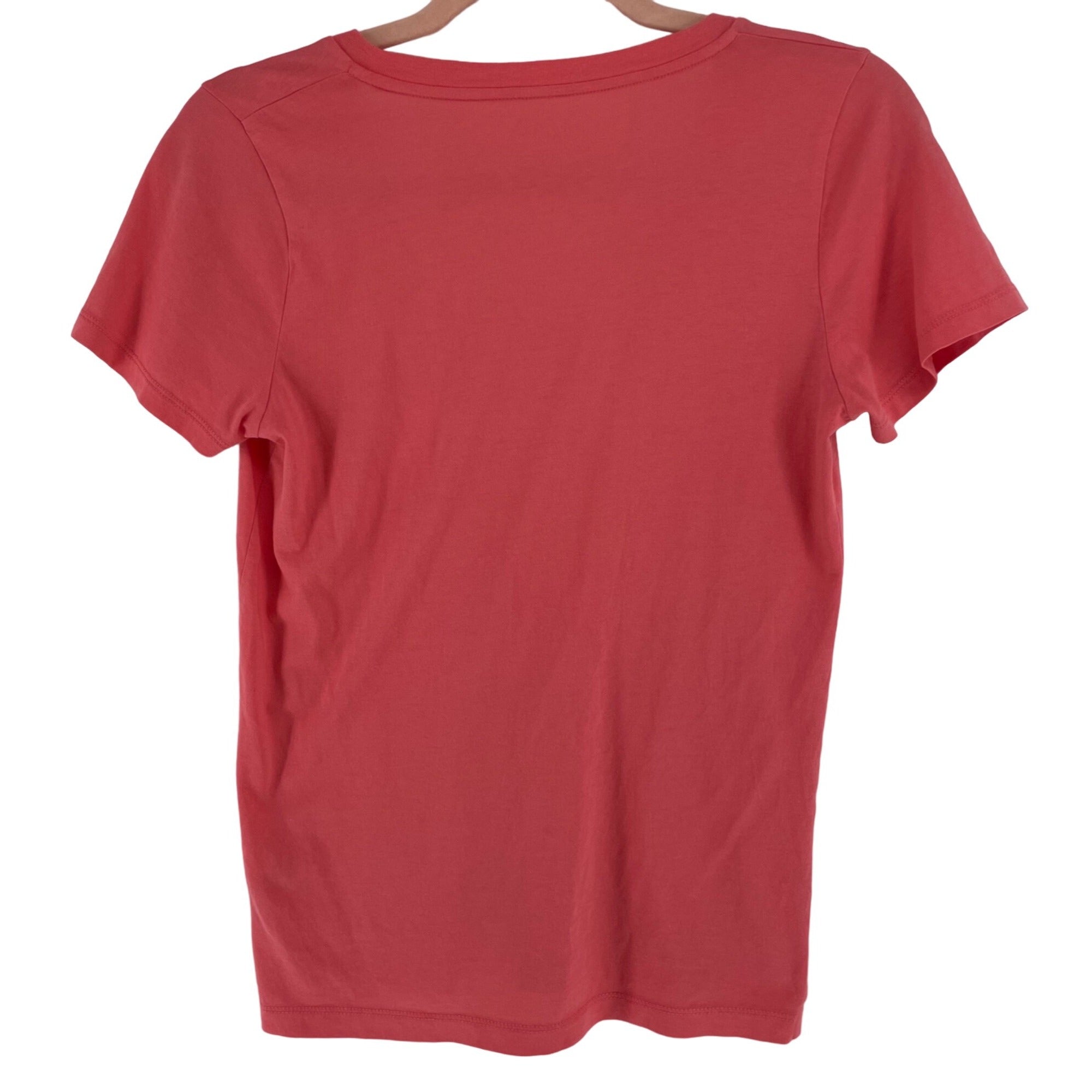 J. Crew Women's Size XS Coral Pink V=-Neck T-Shirt