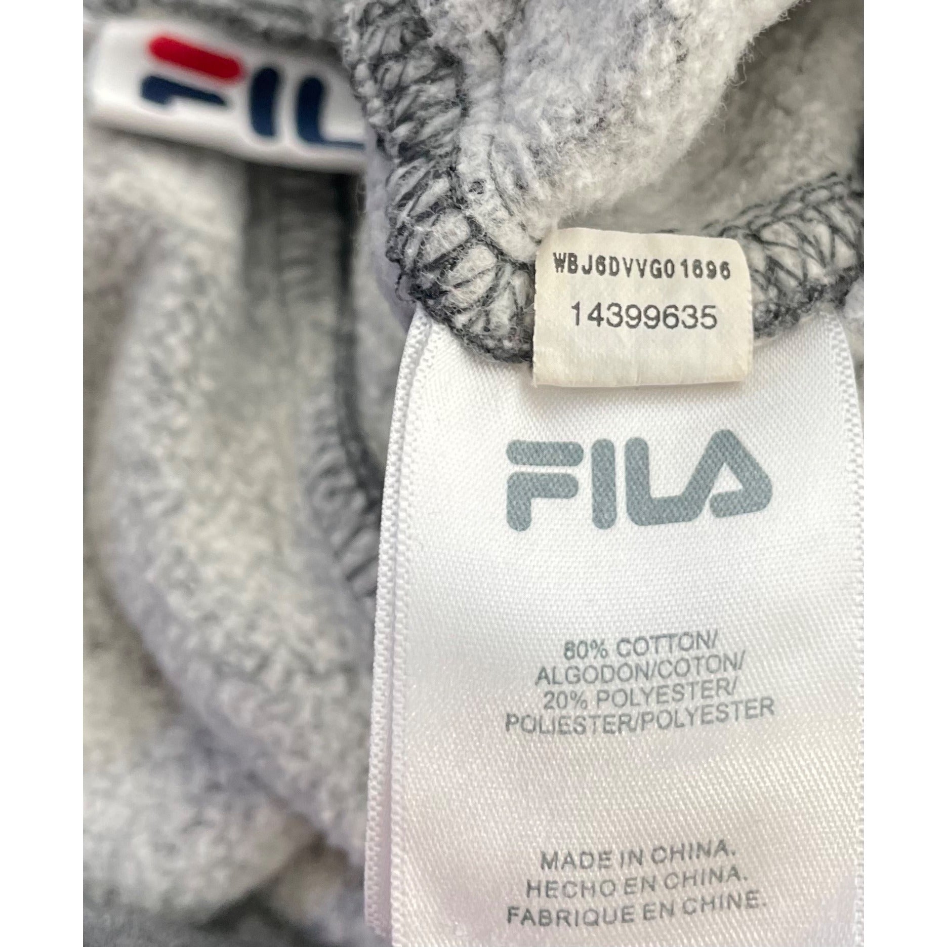 Fila Men's Size XL Grey Elastic Waistband Drawstring Sweat Pants