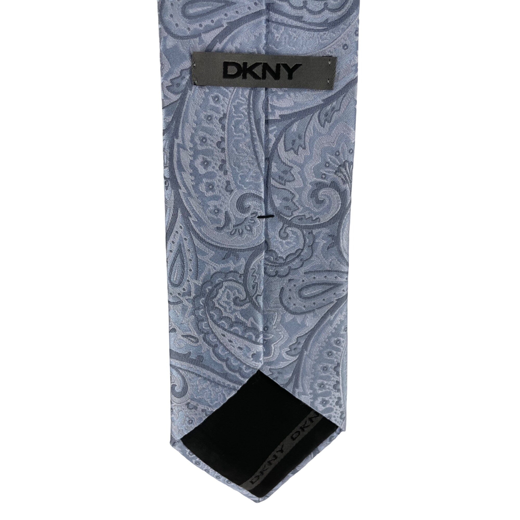 DKNY Men's Blue Silk Paisley Dress Tie