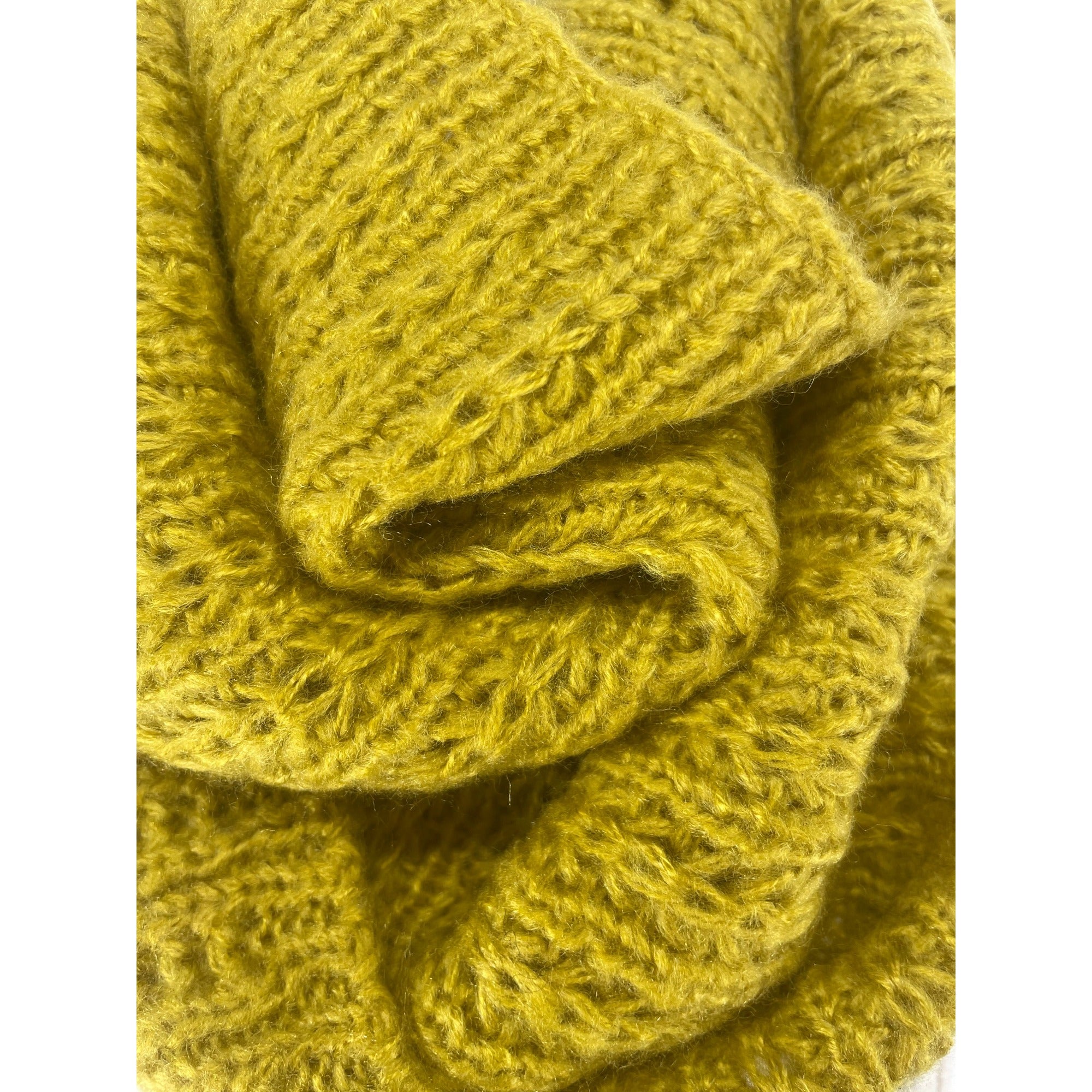 NWOT Women's Mustard Yellow Infinity Loop Snood Knit Scarf