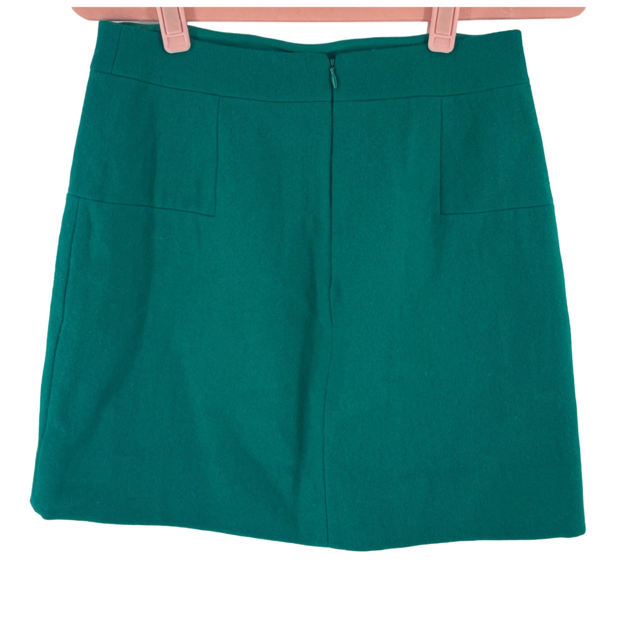J. Crew Women’s Size 2 Green Wool/Nylon Mini Skirt