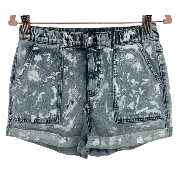 Wild Fable Women's Size Small Painted Denim Jean Roll-Up Shorts