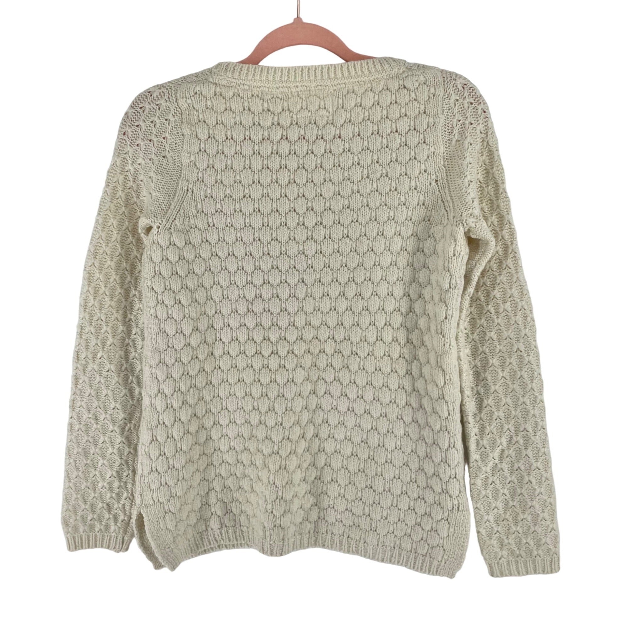 Field Flower Women’s XS Cream Crew Neck Sweater