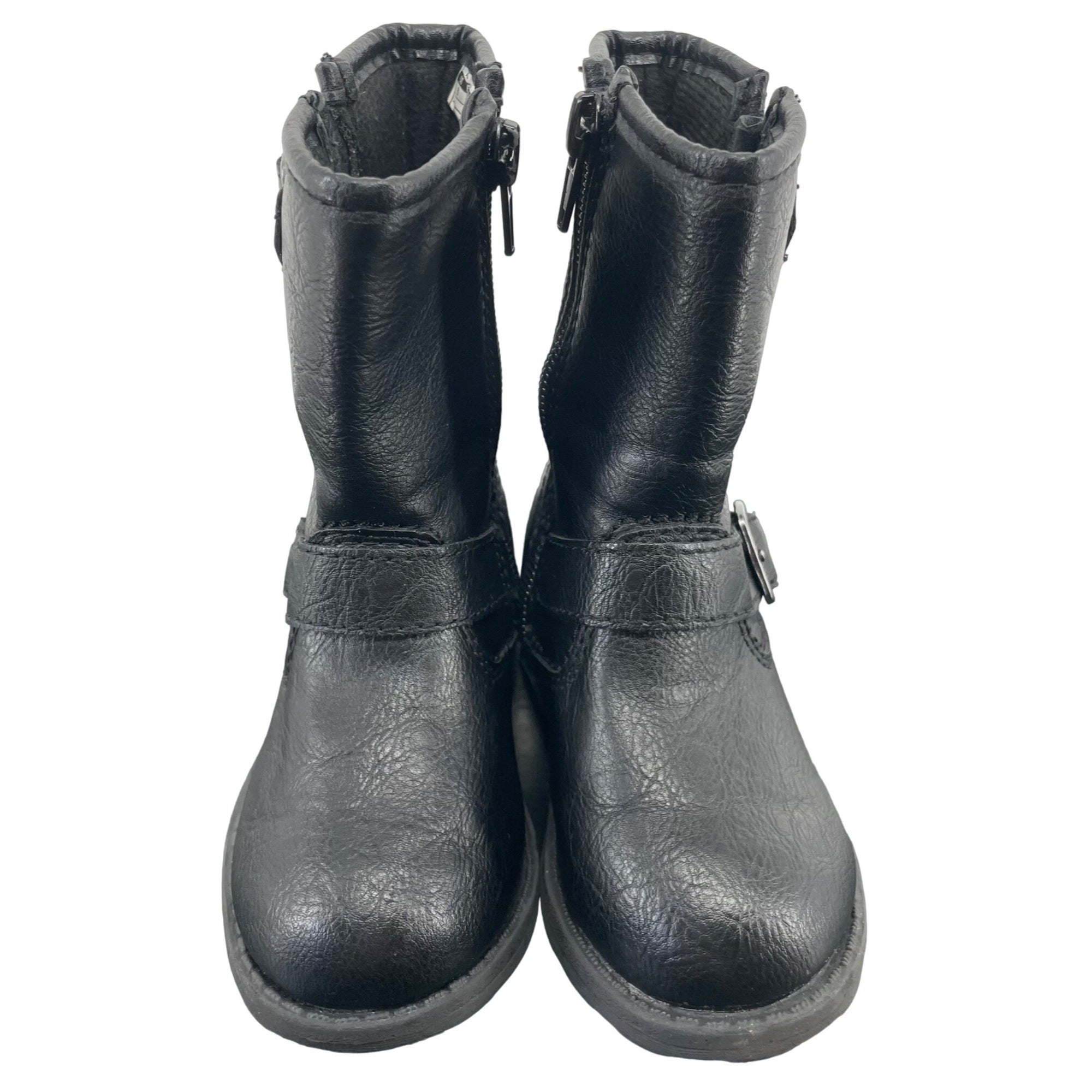 Carter's Girl's Size 6 Black Faux Leather Mid-Calf Booties