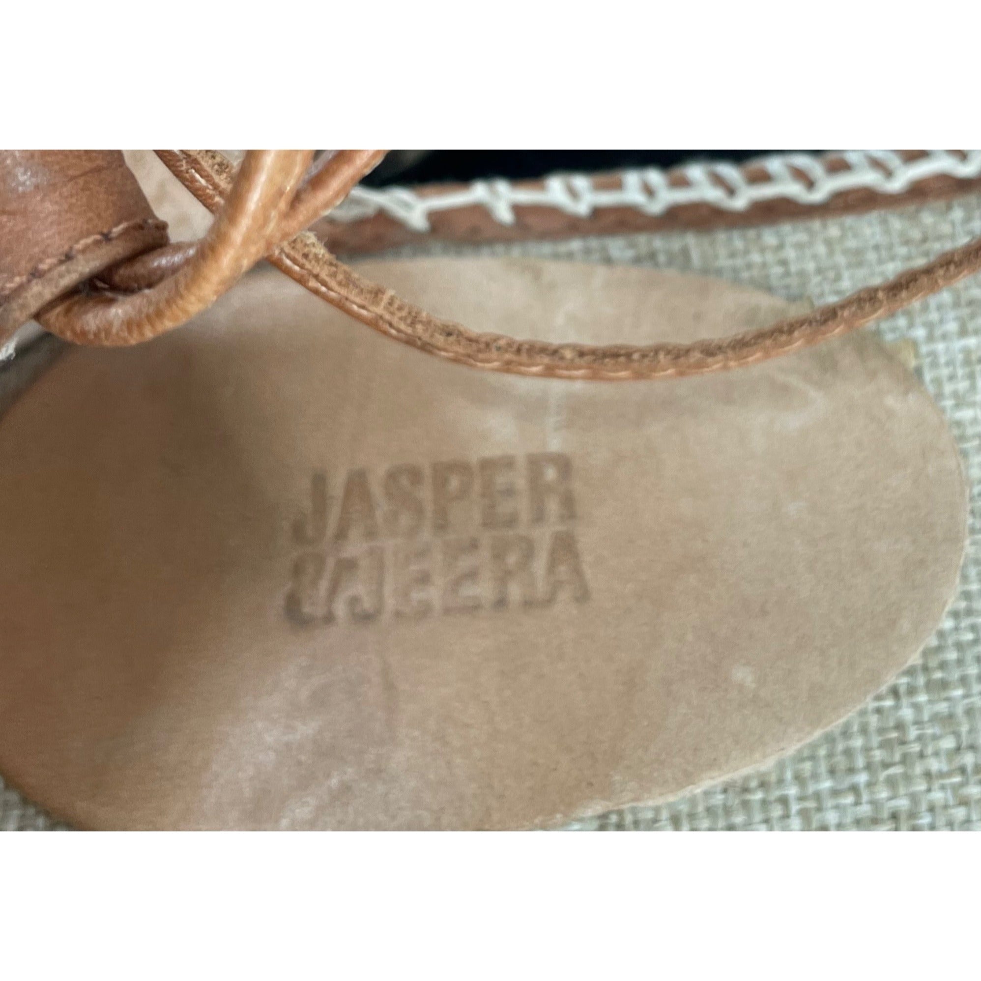 Anthropologie Jasper & Jeera Women's Size 7 Brown Rosecut Espadrille Sandals