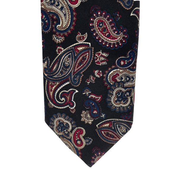 The American Edition Men's Black, Navy & Maroon Paisley Dress Tie