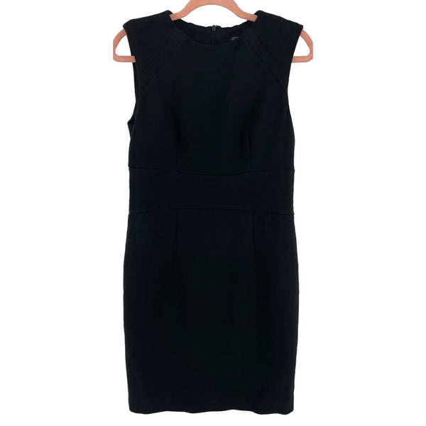 Zara Women's Size Large Black Sleeveless Padded Business Sheath Dress