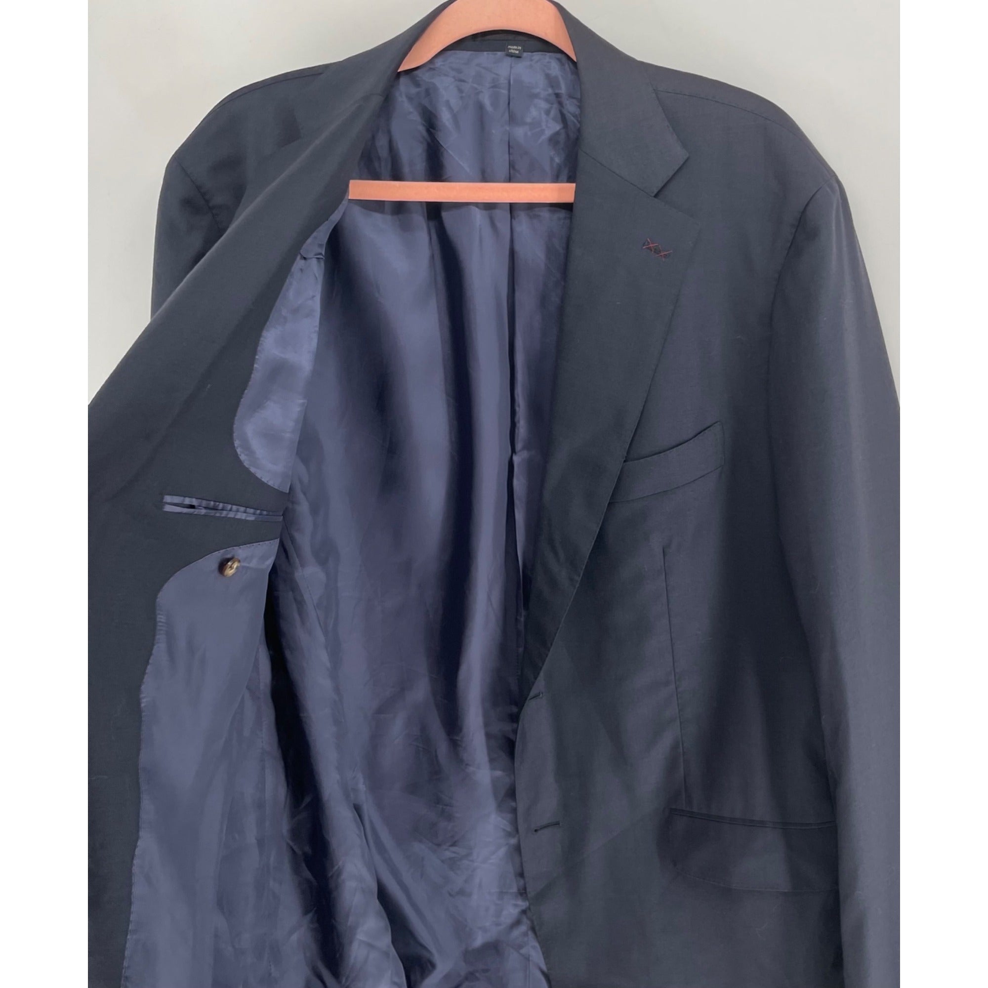 Suit Supply Men's Size 32R Navy Wool Business Suit Blazer