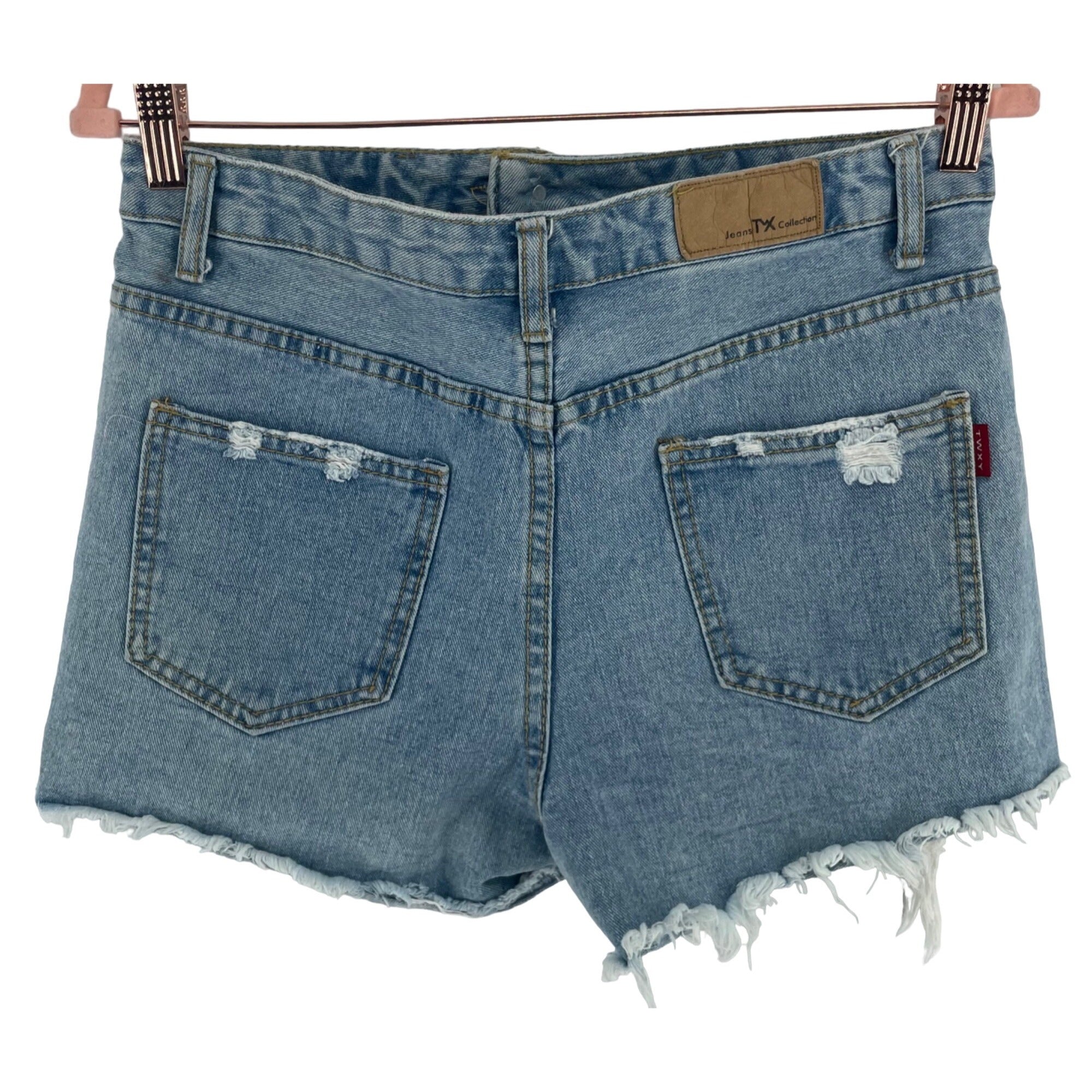 Jeans TWX Collection Women's Size XL Distressed Fringe Denim Shorts