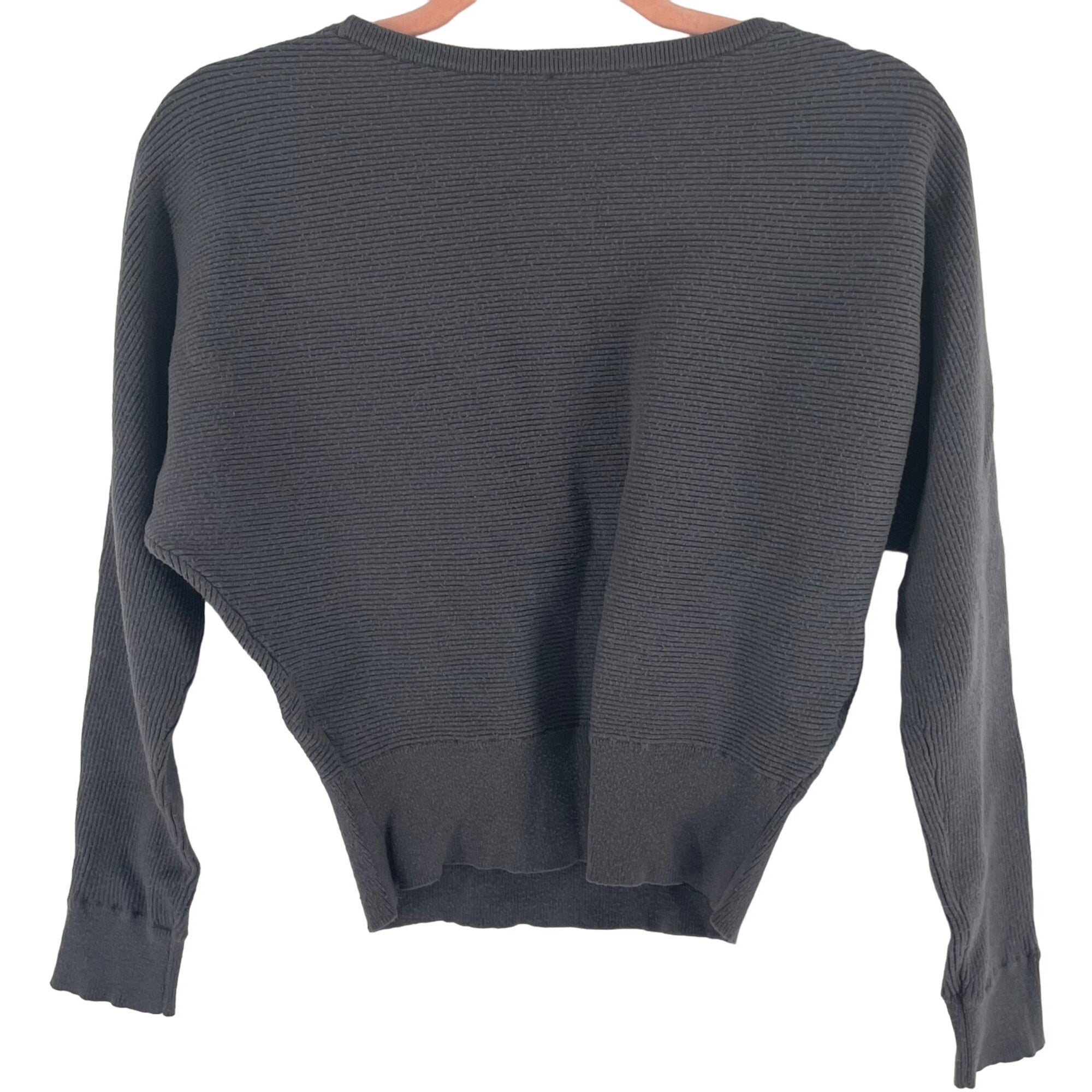 Express Women's Size Small Grey Stretchy Cropped Sweater