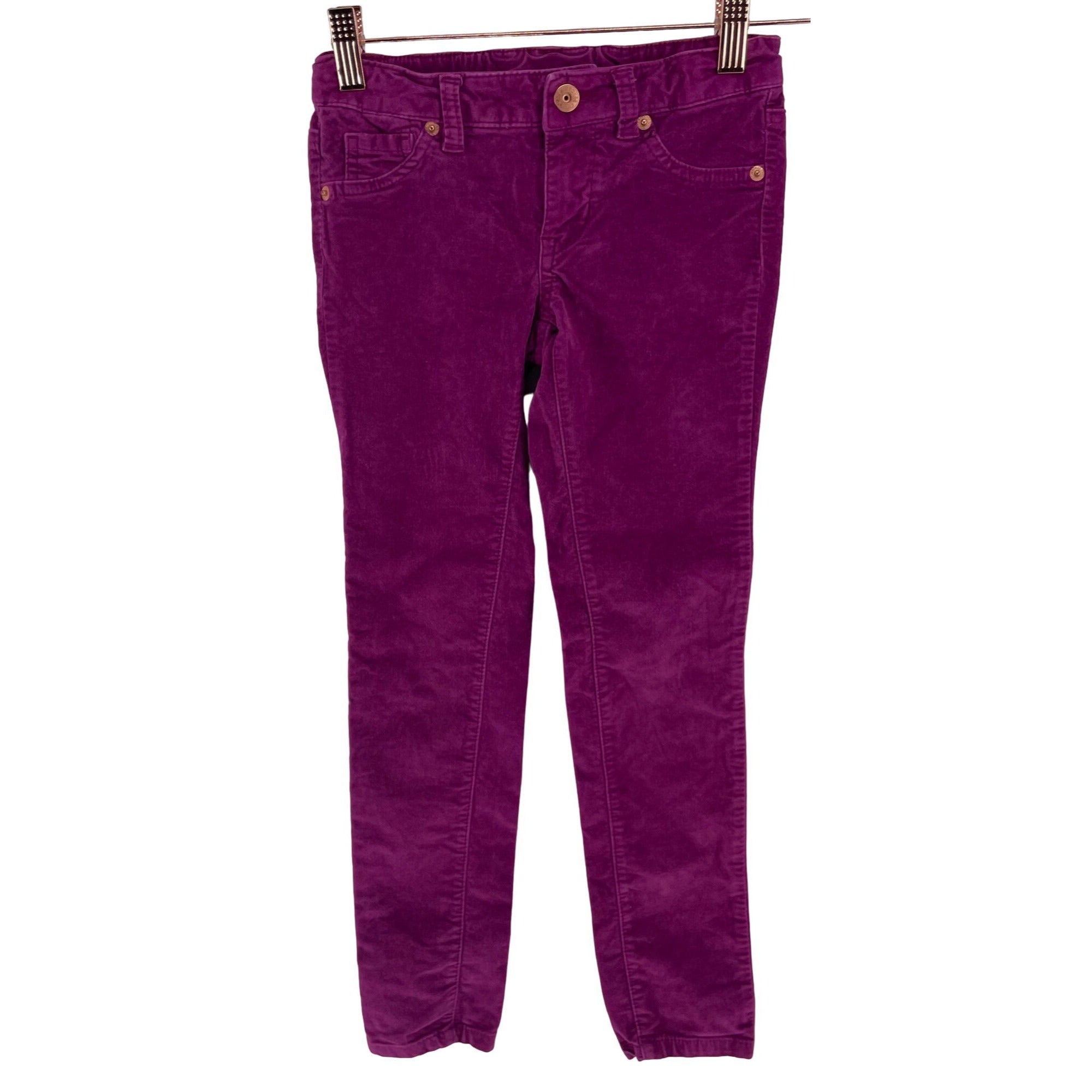 Cherokee Girl's Size 7 Magenta Purple Corduroy Long Skinny Pants