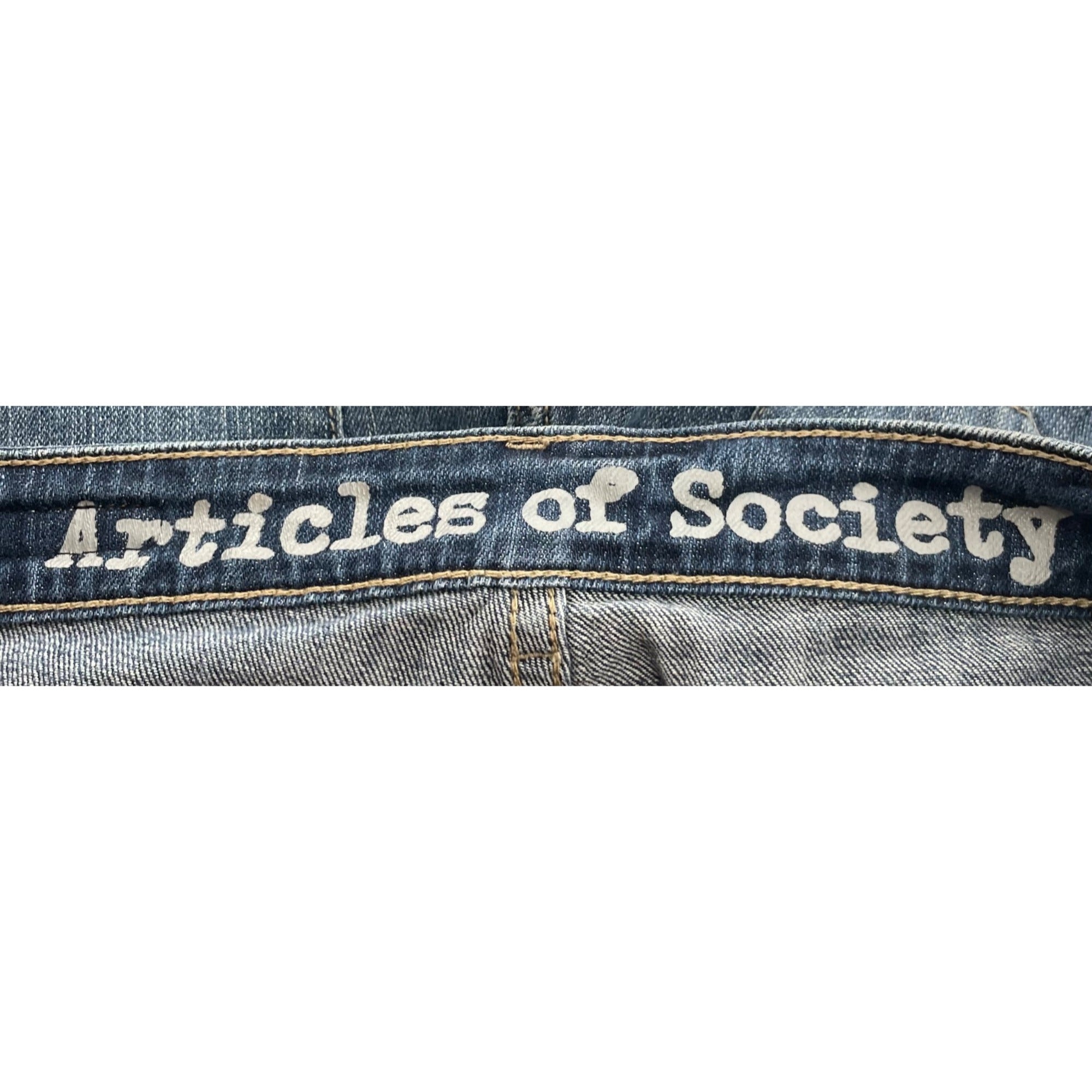 Articles Of Society Women's Size 25 Distressed Whiskered Denim Jean Shorts