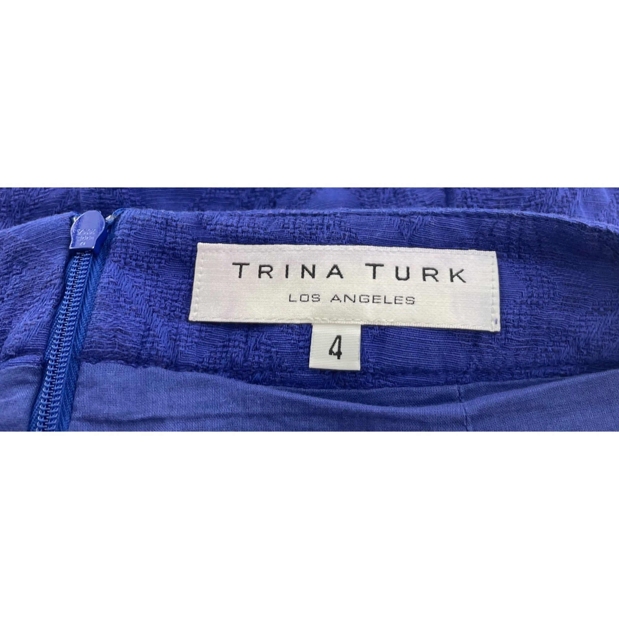 Trina Turk Los Angeles Women's Size 4 Cobalt Blue Mini Skirt