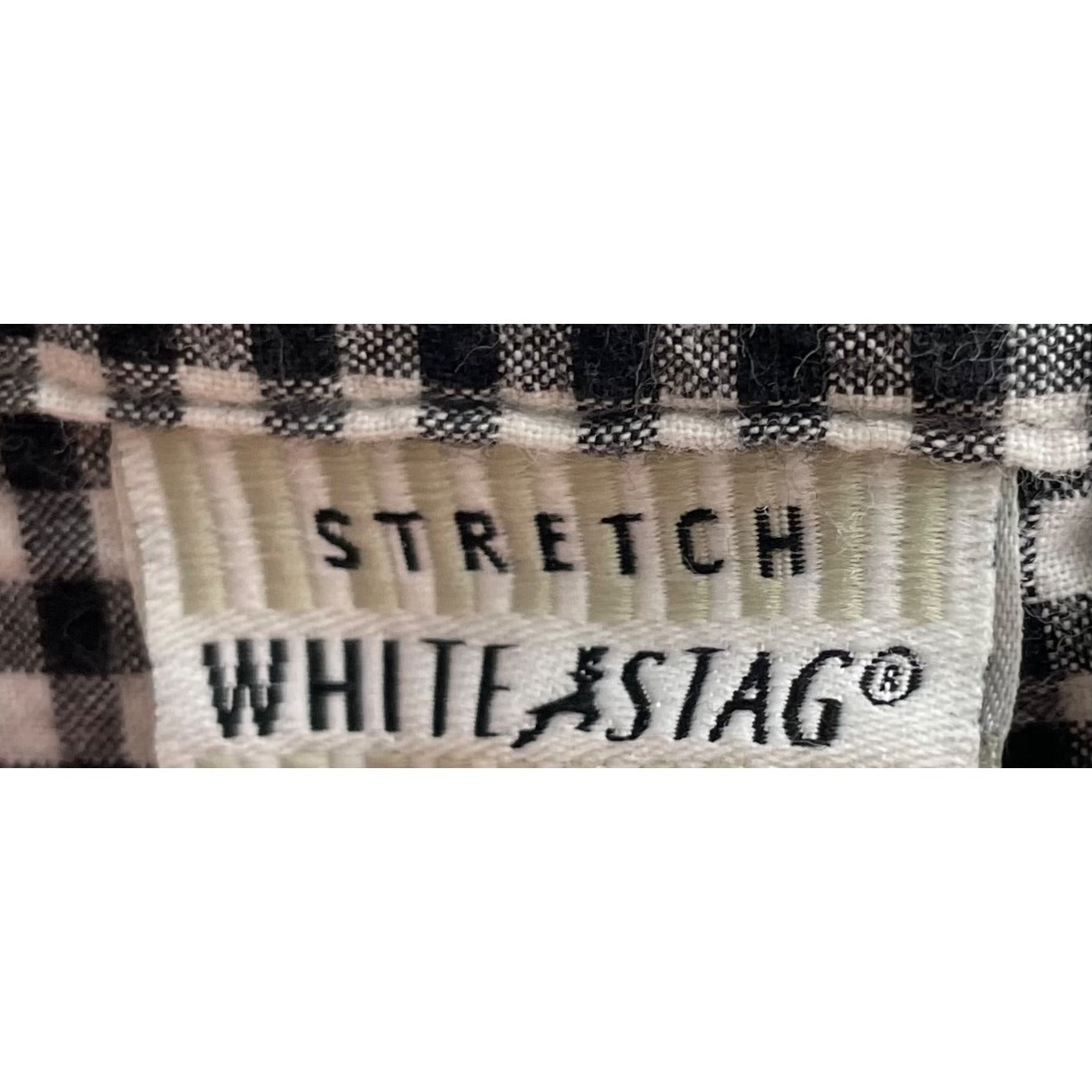 White Stag Stretch Women's Women's Size XL (16/18) Black & White Checked Shirt