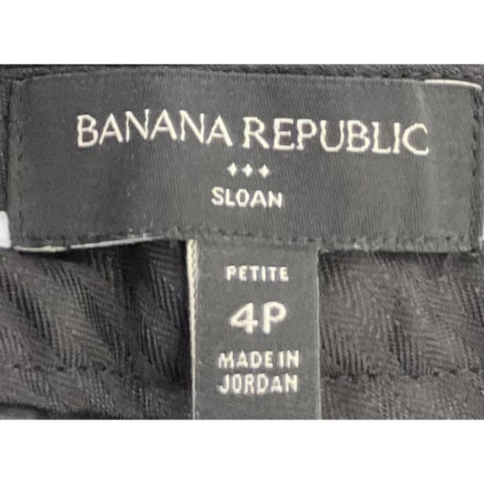 Banana Republic Women's Size 4P Black Straight-Leg Capri Dress Pants