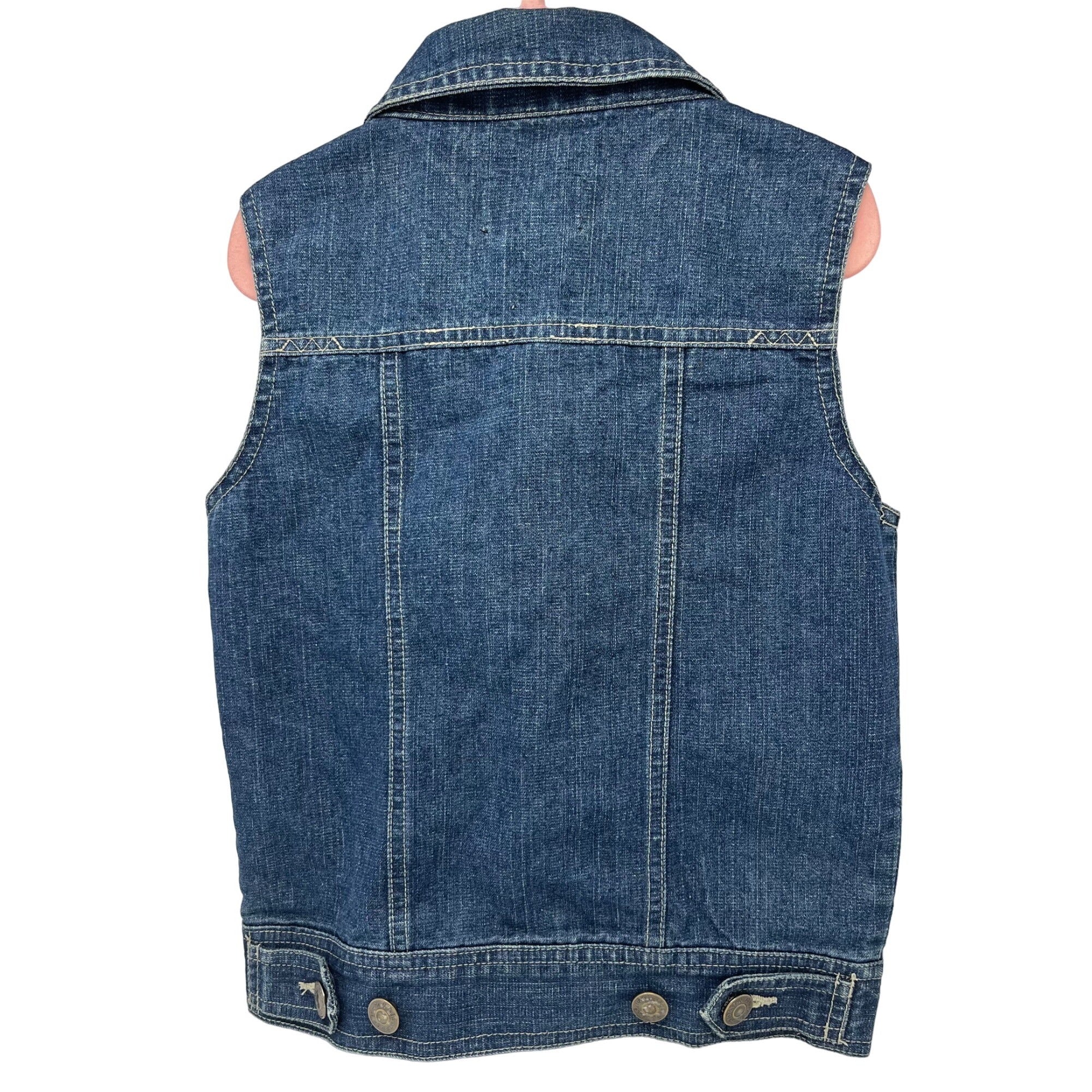 French Toast Girl's Size 6 Button-Down Denim Vest