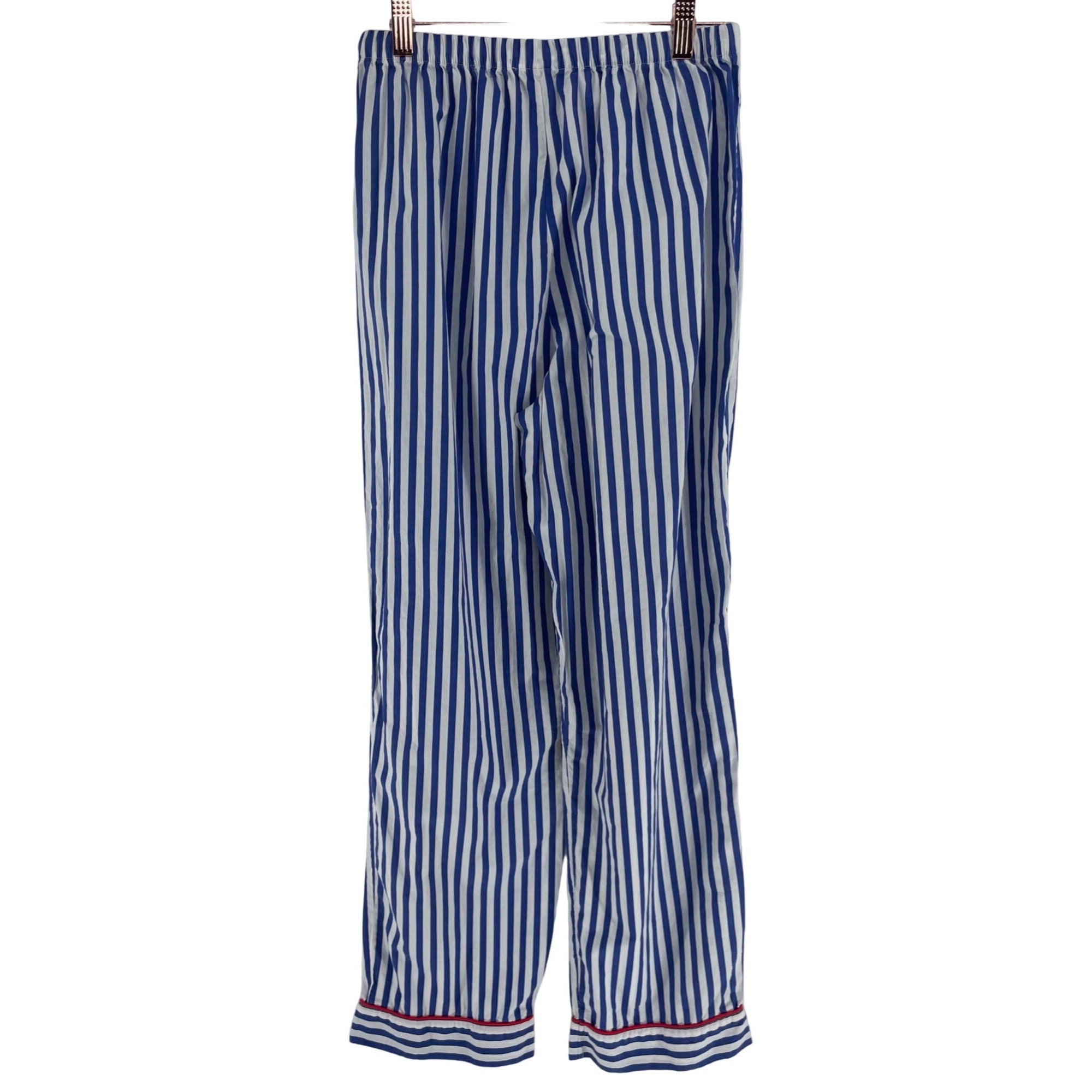 Alexander Del Rossa Women's Size Small Blue & White Striped Pajama Pants