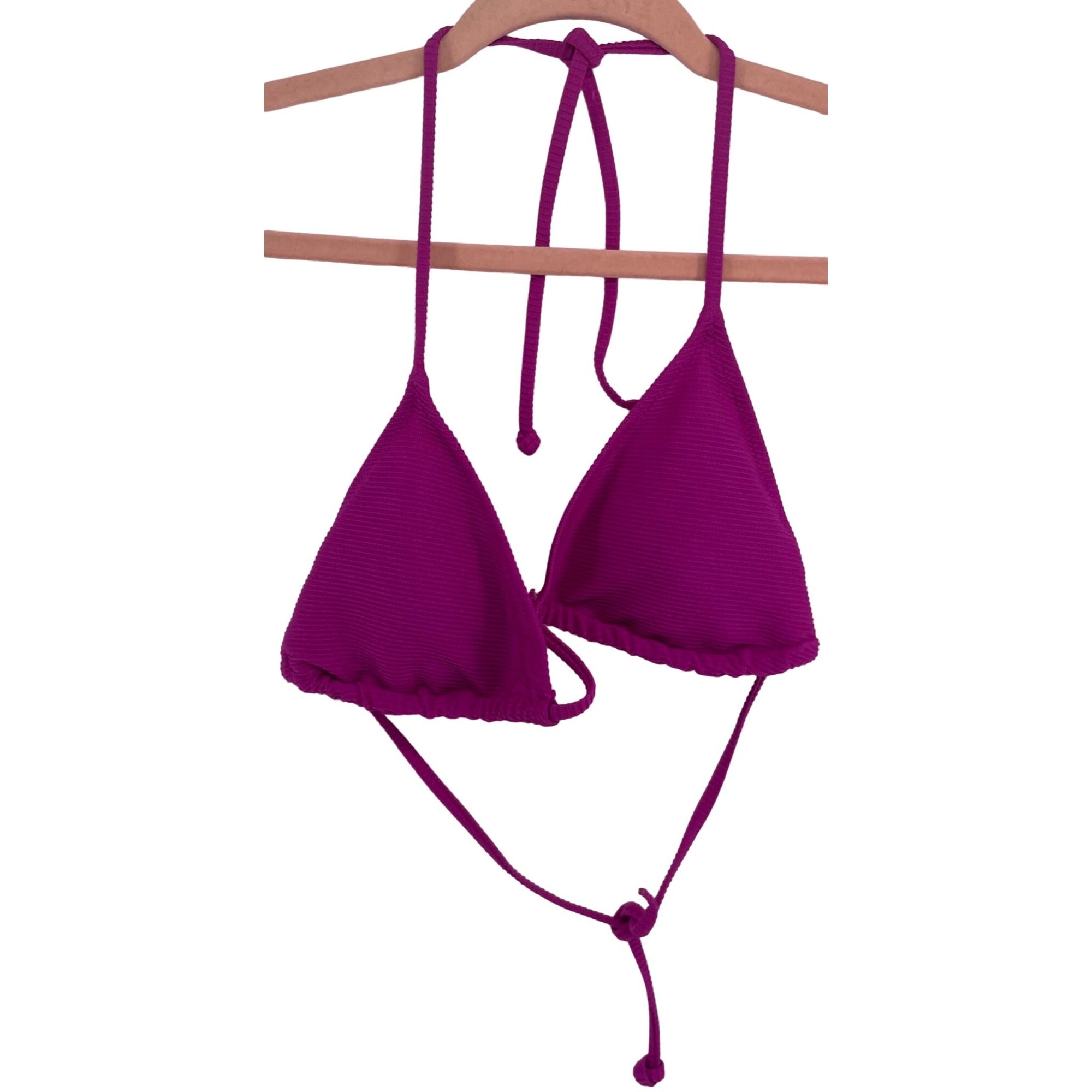 Old Navy Women's Size Small Magenta/Purple Triangle Bikini Top