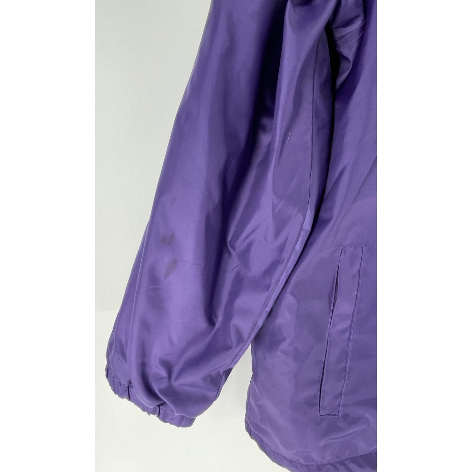 Totes Women's Size 2XL Dark Purple Teddy-Lined Windbreaker Coat