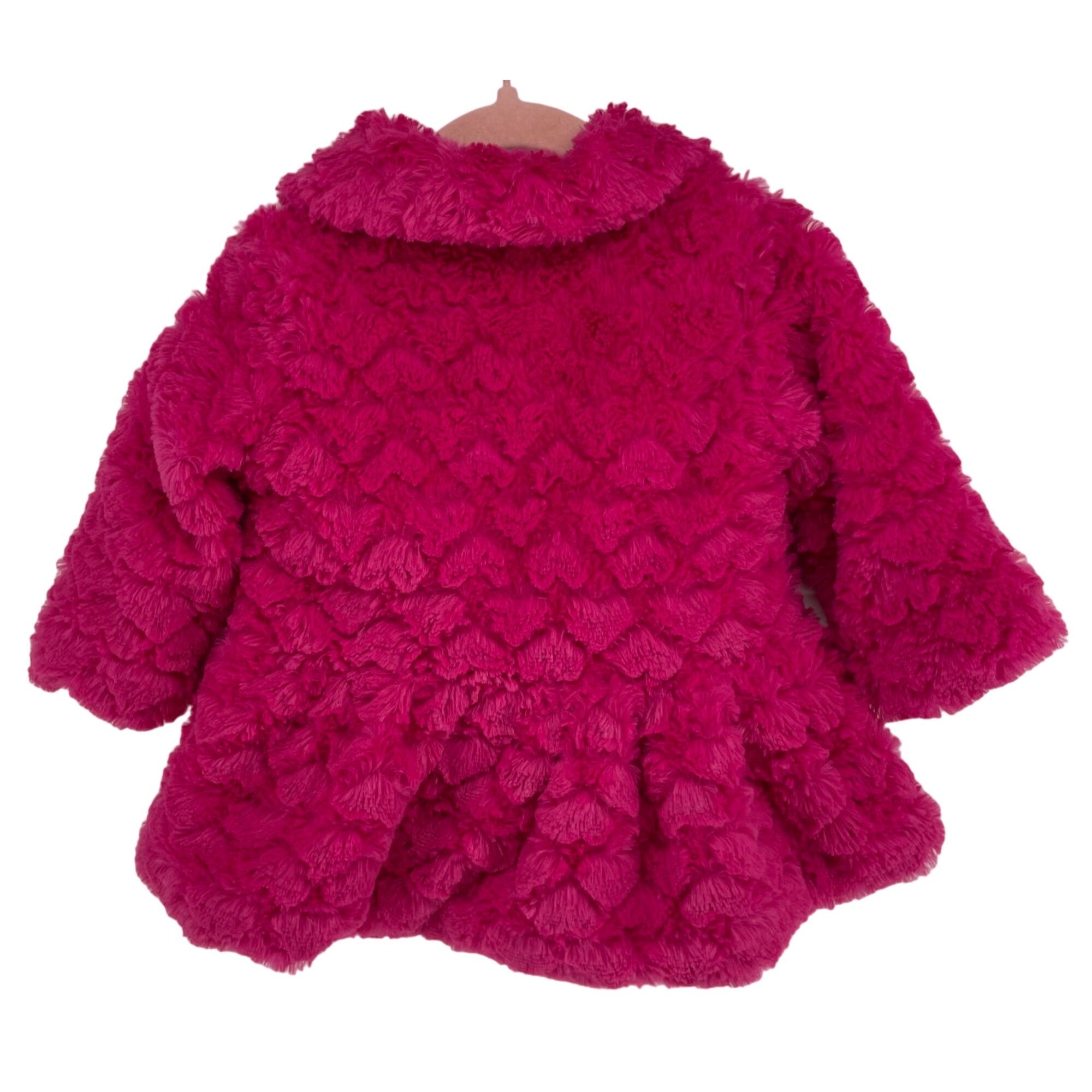 NWOT Juicy Couture Baby Gir's Size 18M Fuchsia Pink Faux Fur Jacket