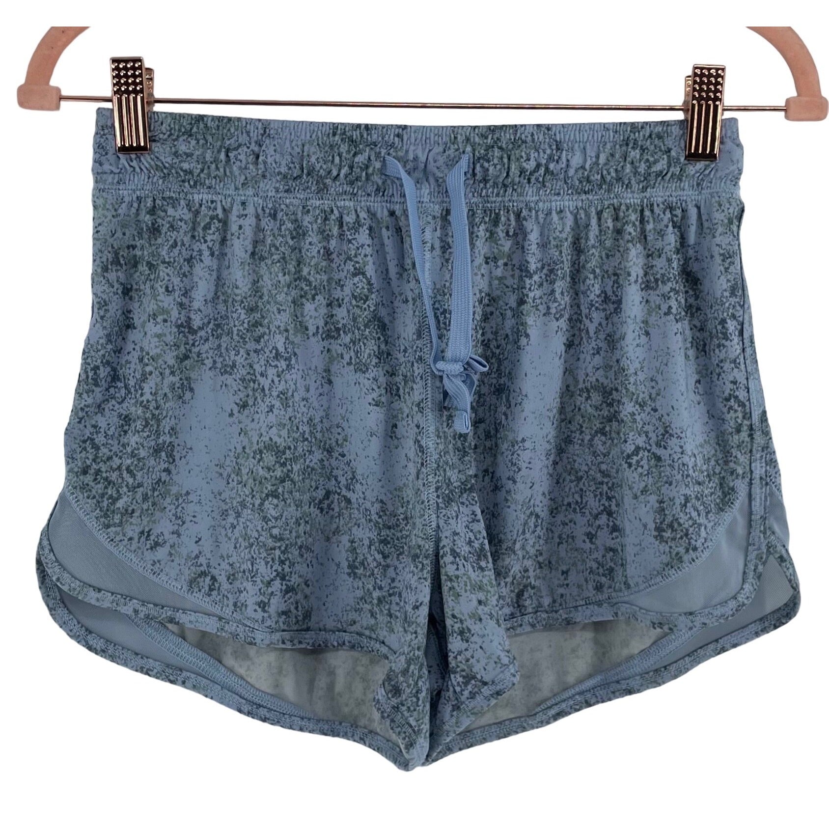 So Women's Size Small Blue Elastic Waistband Casual Drawstring Shorts