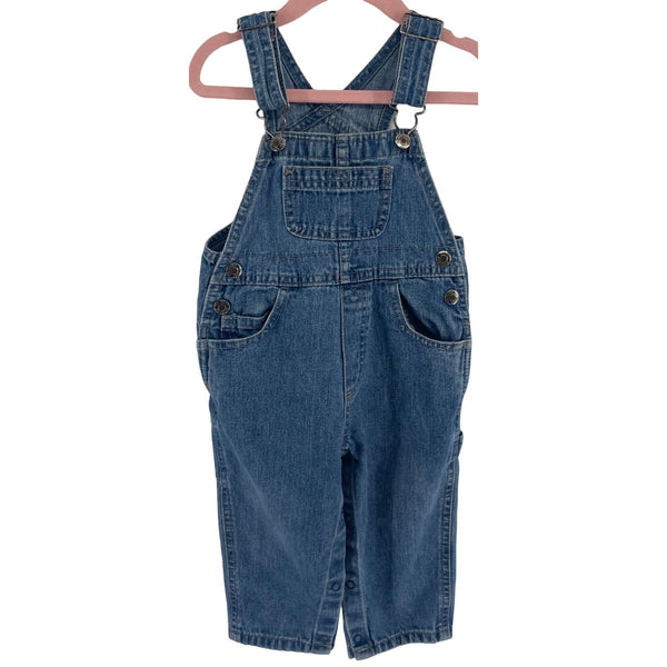 Arizona Jean Company Baby's Unisex Size 18 Months Denim Overalls