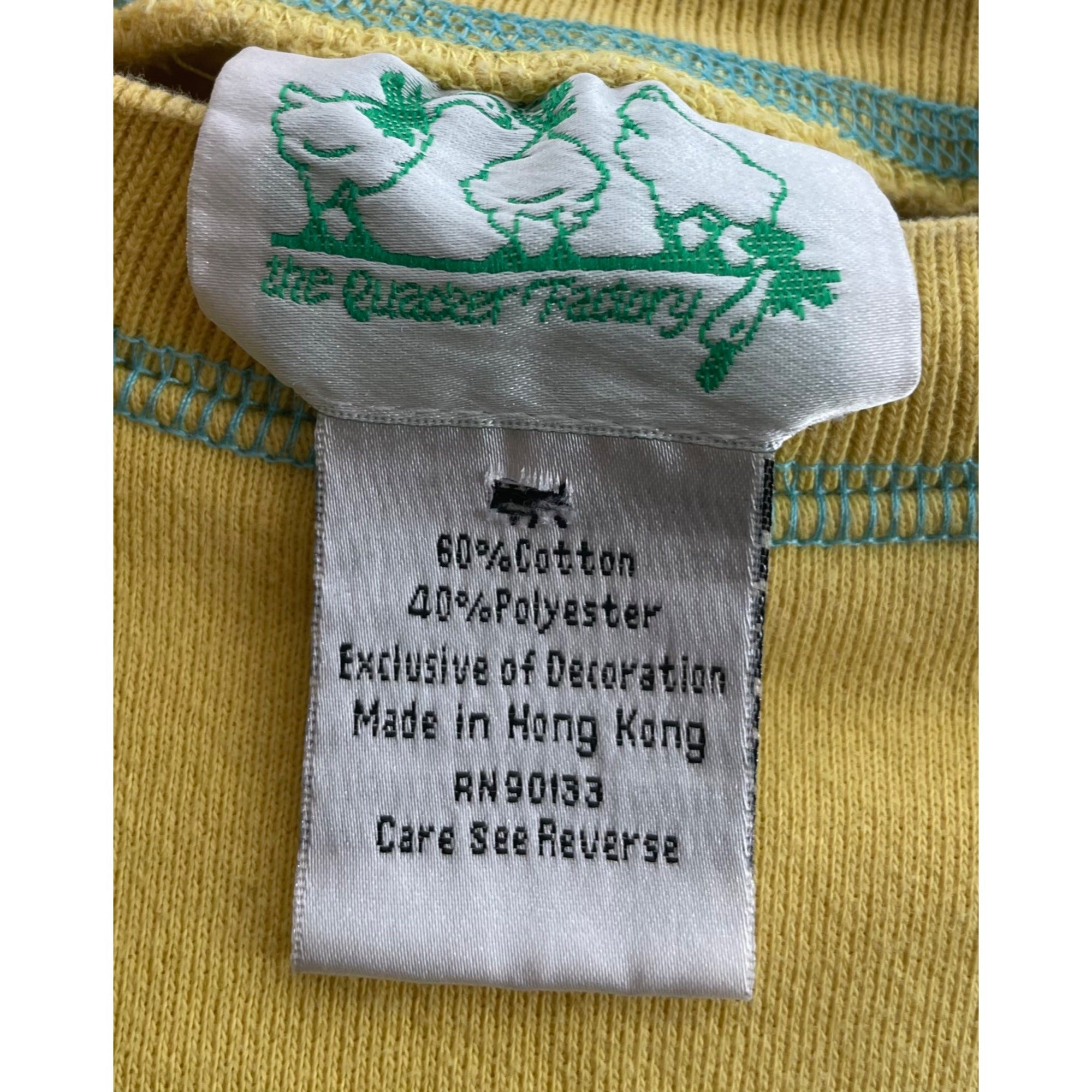 The Quacker Factory Women's Size XL Yellow Fairy Joy Sleeveless Crop Top