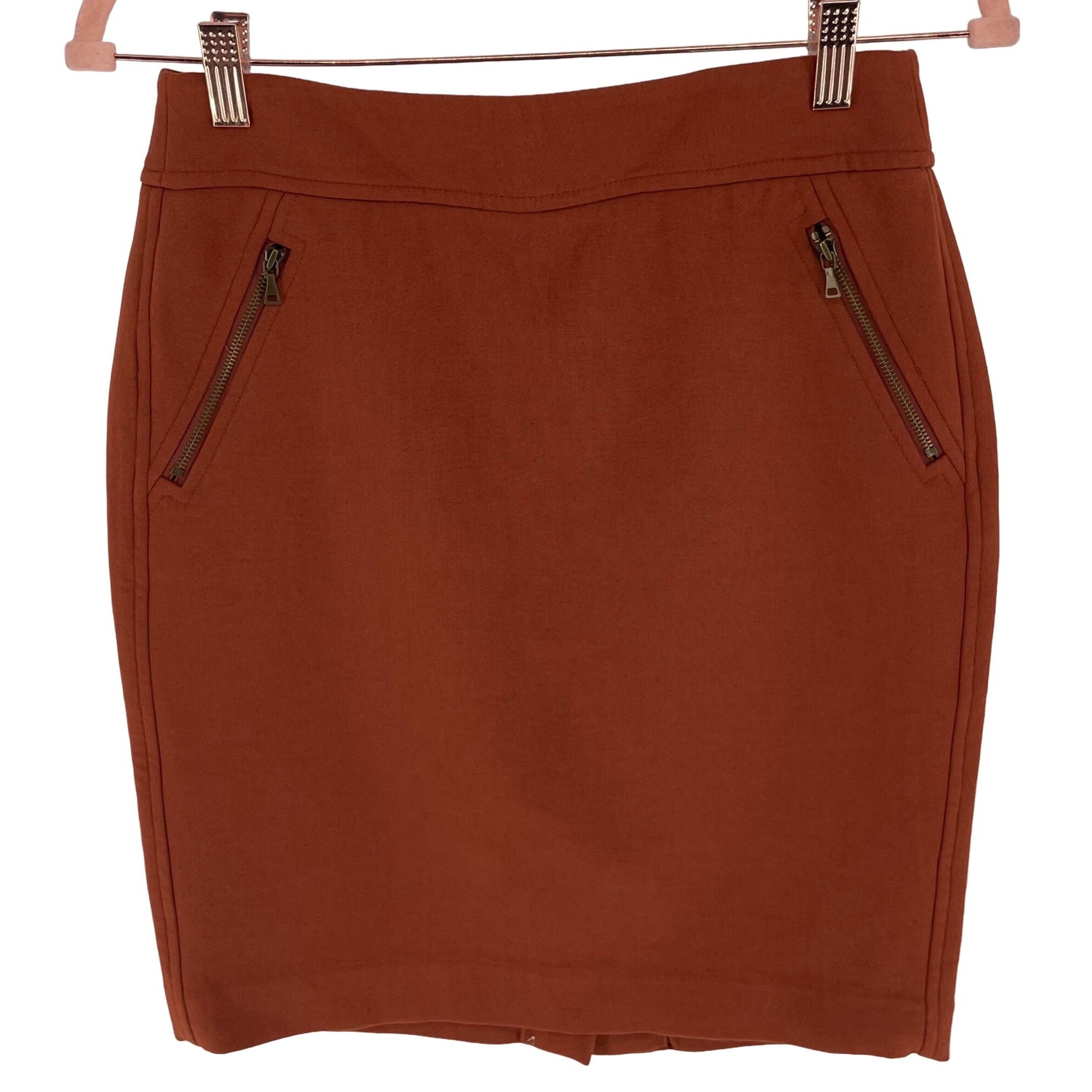 LOFT Women's Size 2P Burnt Orange Pencil Skirt