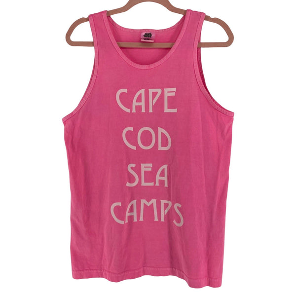 Just Neon Tees Women's Size Small Over-Sized Hot Pink Cape Cod Graphic Tank