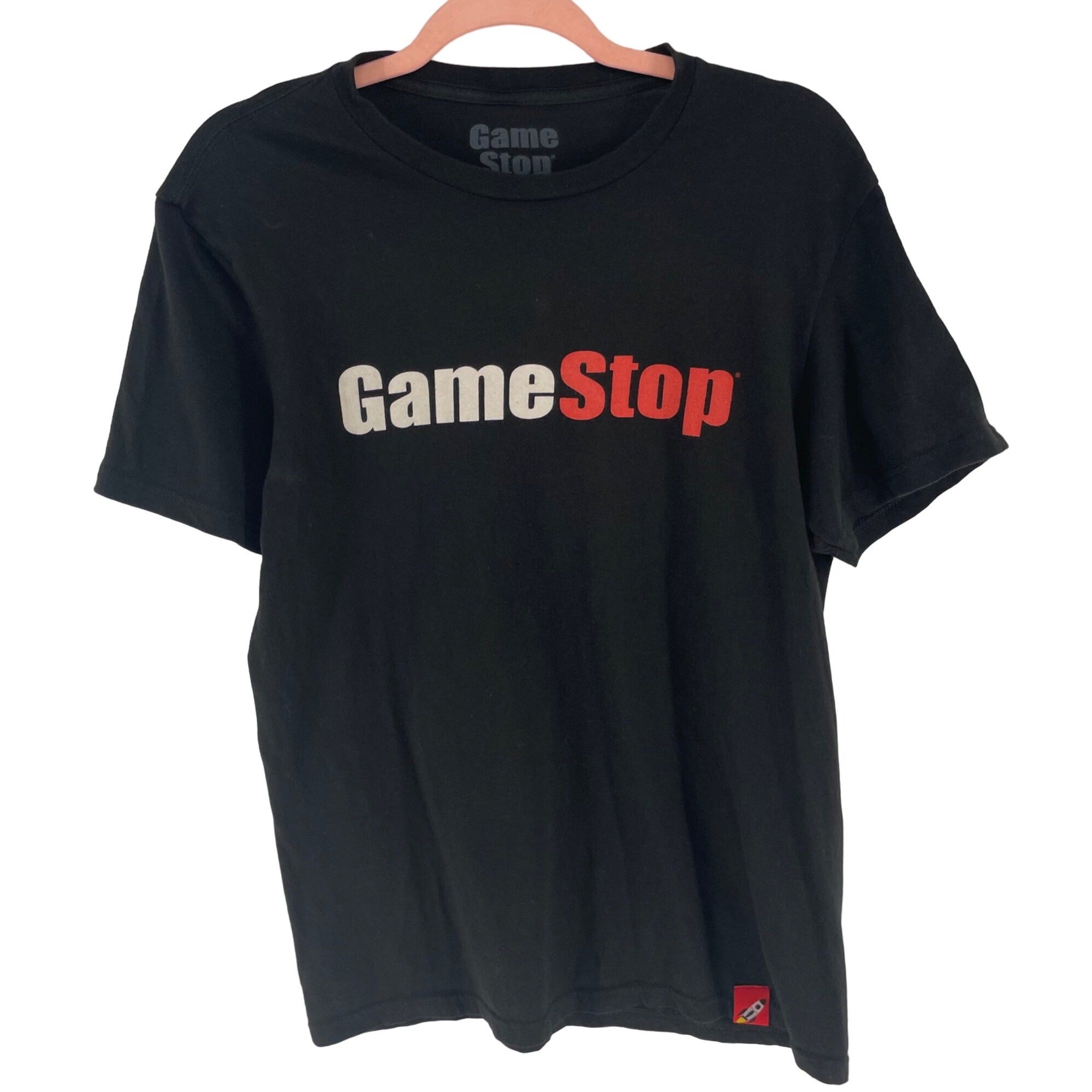 Game Stop Men's Size XS Black/White/Red "Game Stop Graphic T-Shirt