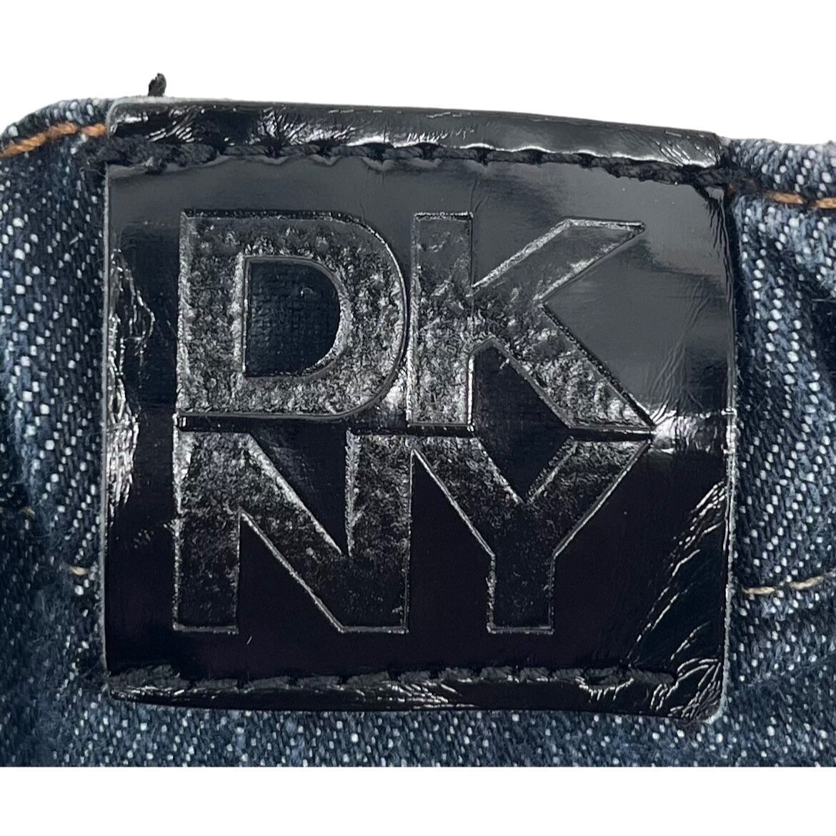 DKNY Girl's Size 2T Whiskered Dark Blue Jean Denim Roll-Up Shorts