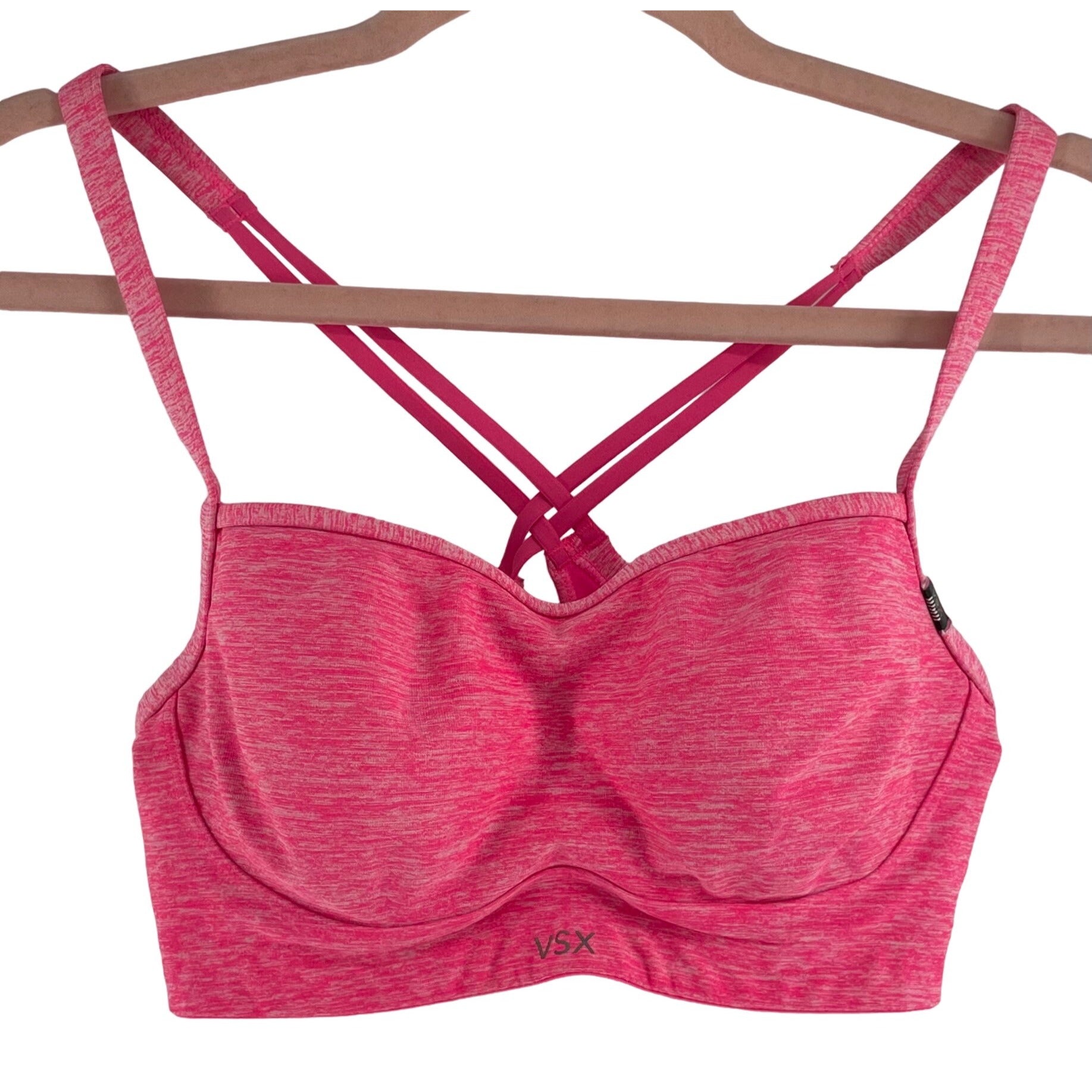 Victoria's Secret Sport Women's Size Hot Pink 34C Strappy Sports Bra