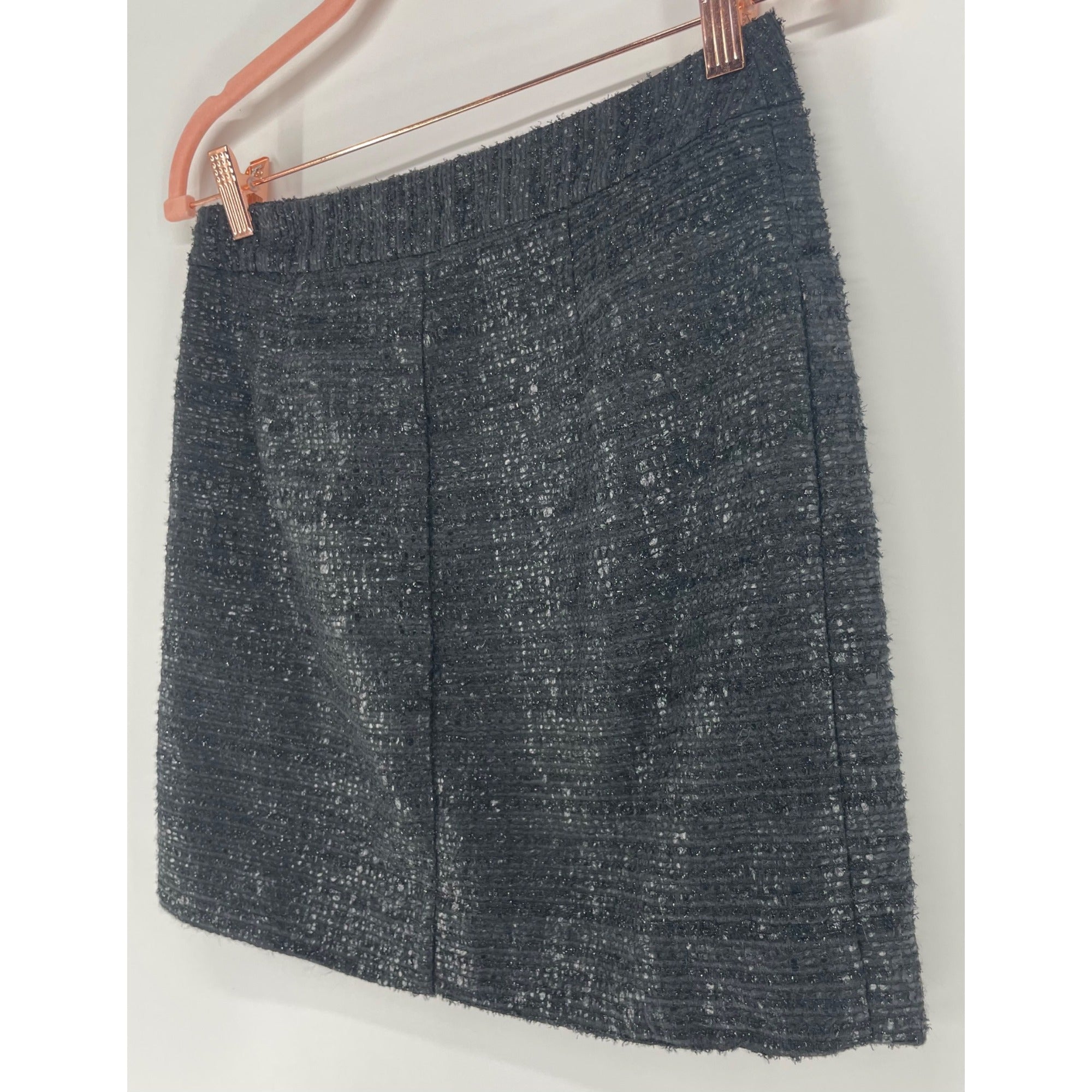 The Limited Women's Size 0 Black Sparkly Tweed Mink Skirt