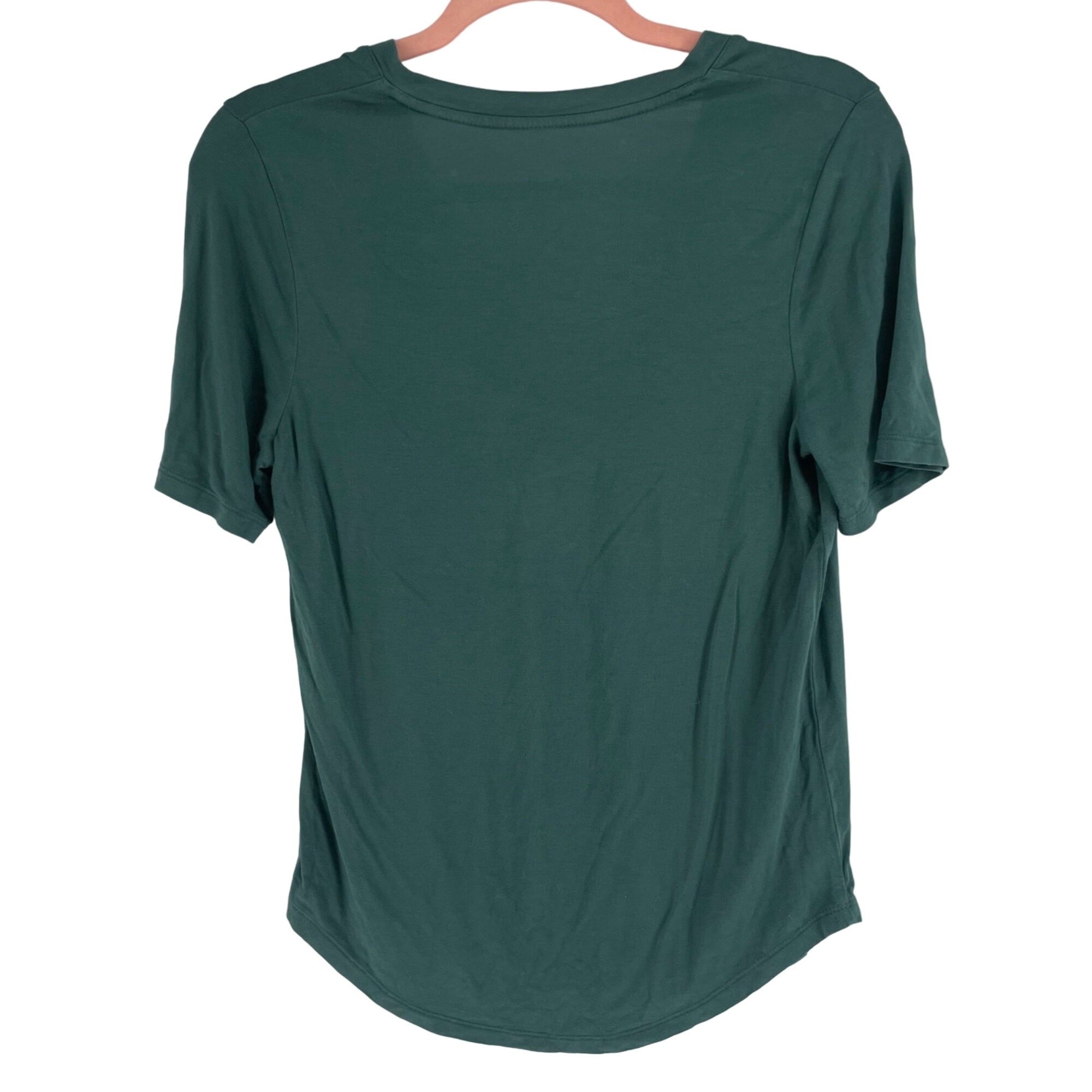 A New Day Women's Size XS V-Neck Forest Green T-Shirt