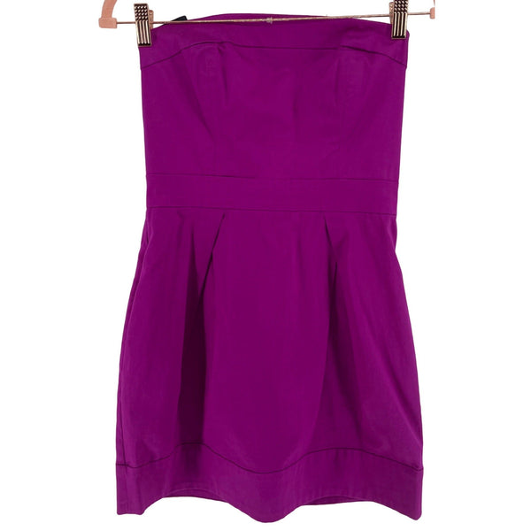 French Connection Women's Size Women's Size 6 Magenta/Purple Strapless Dress