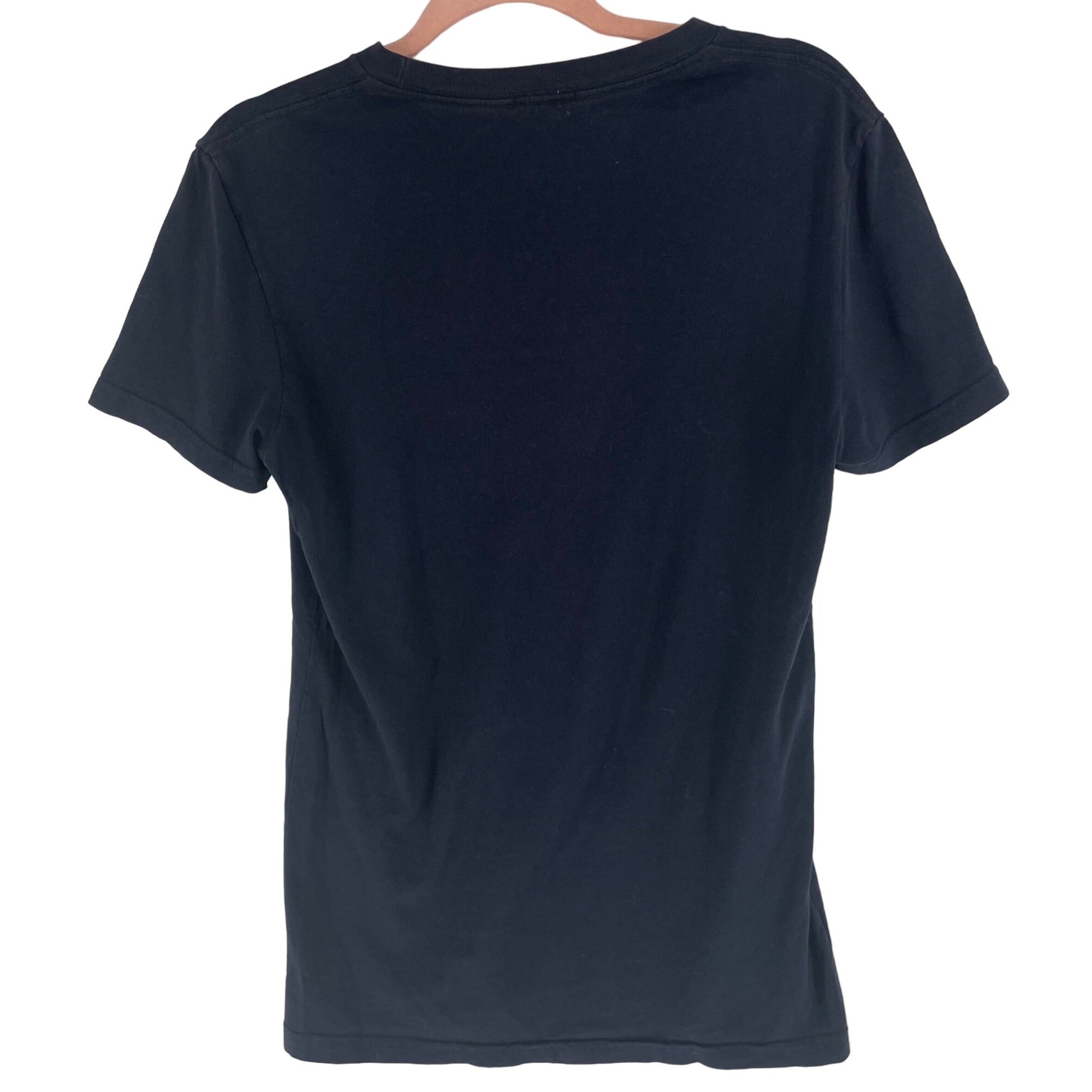 American Eagle Women's Size XS Vintage Fit Navy & Tan Graphic Crew Neck T-Shirt