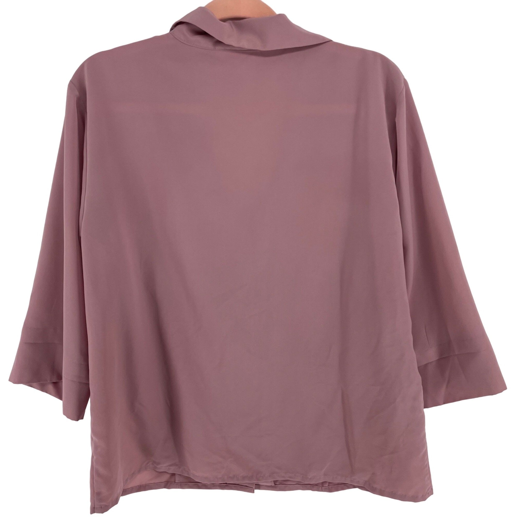 National Women's Size 16 Women's Mauve Pink 3/4 Quarter Length Sleeve Blouse