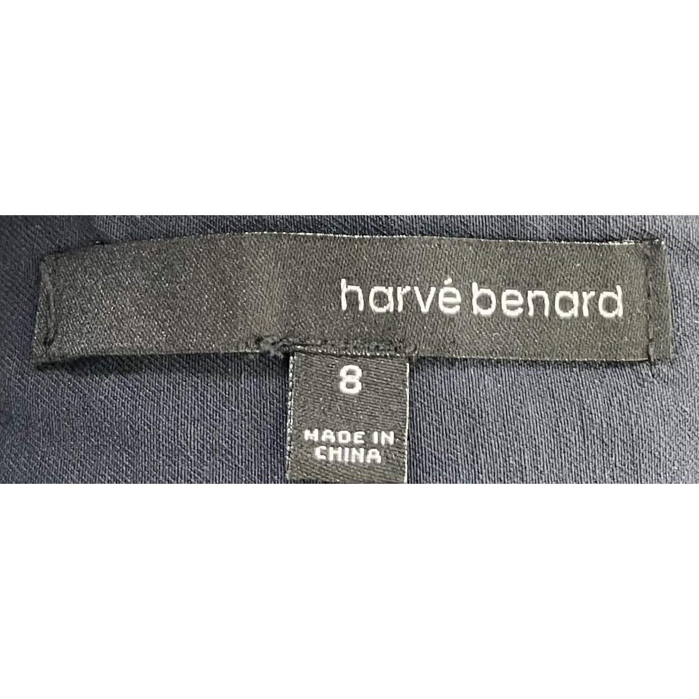 Harvé Benard Women's Size 8 Navy Blue Straight-Leg Business Dress Pants