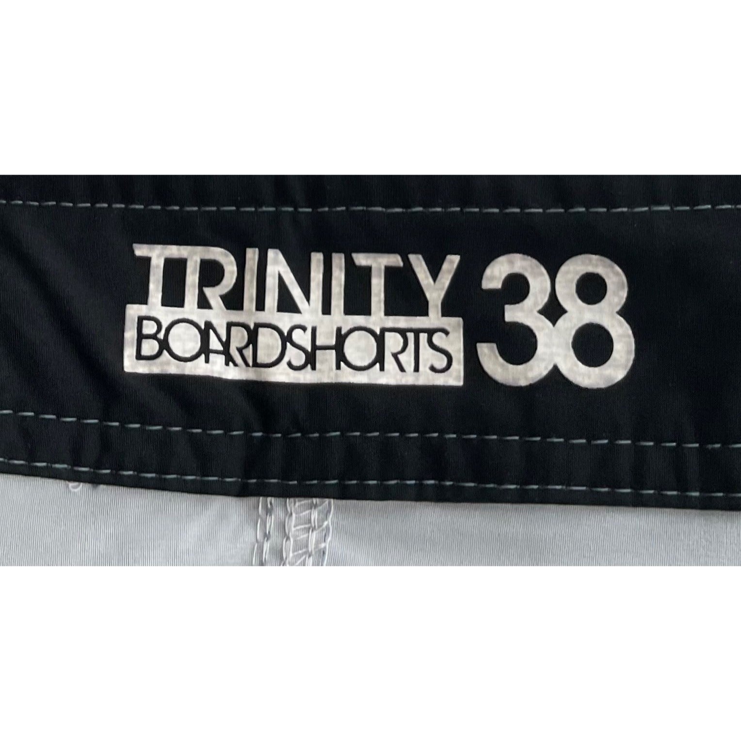 Trinity 38 Men's Size XL (38) Blue/Grey/White Board Shorts