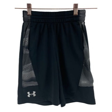 Under Armour Football Boys' Size Medium Black Elastic Waist Band Athletic Shorts