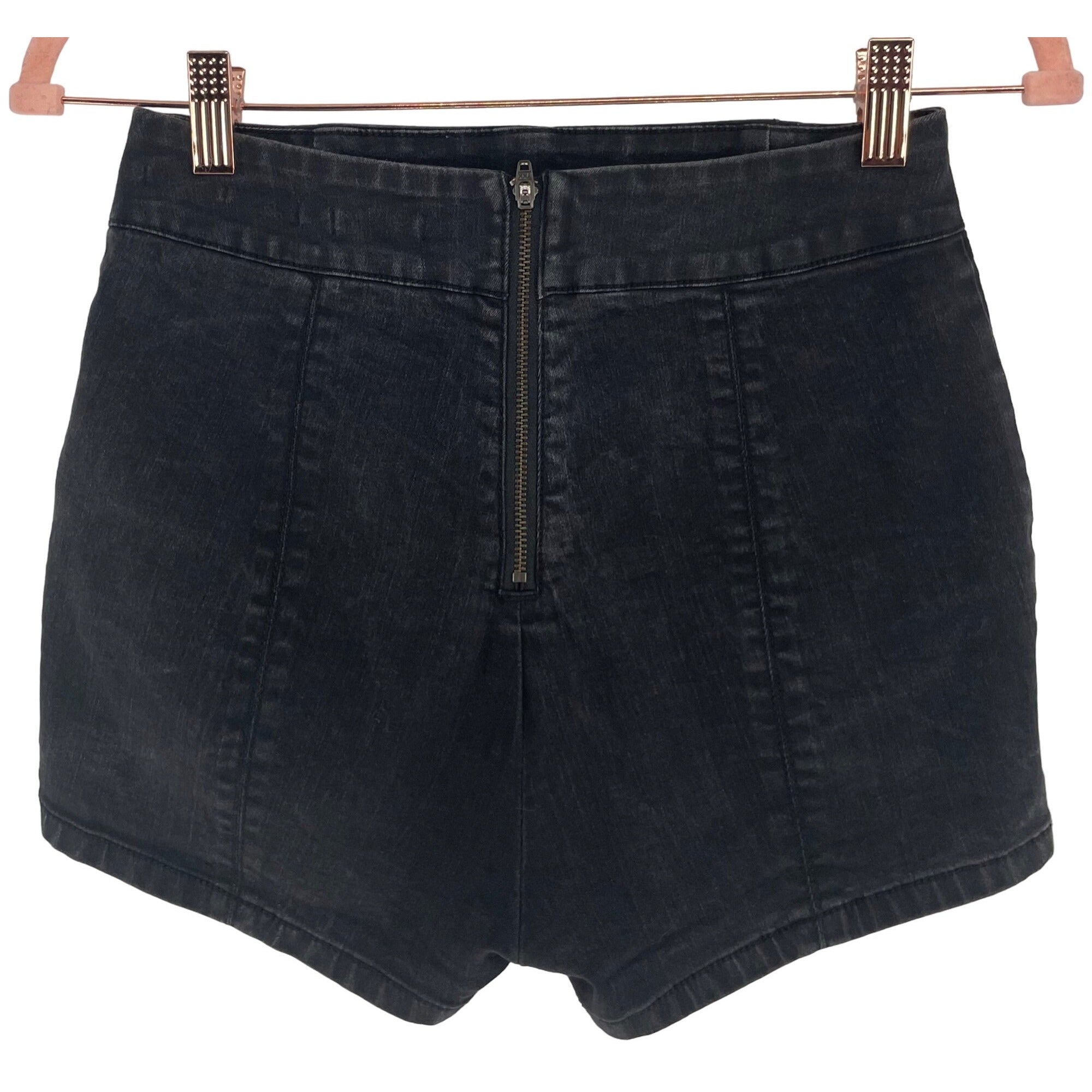 Kimchi Blue Women's Size 4 Black High-Waisted Summer Denim Shorts