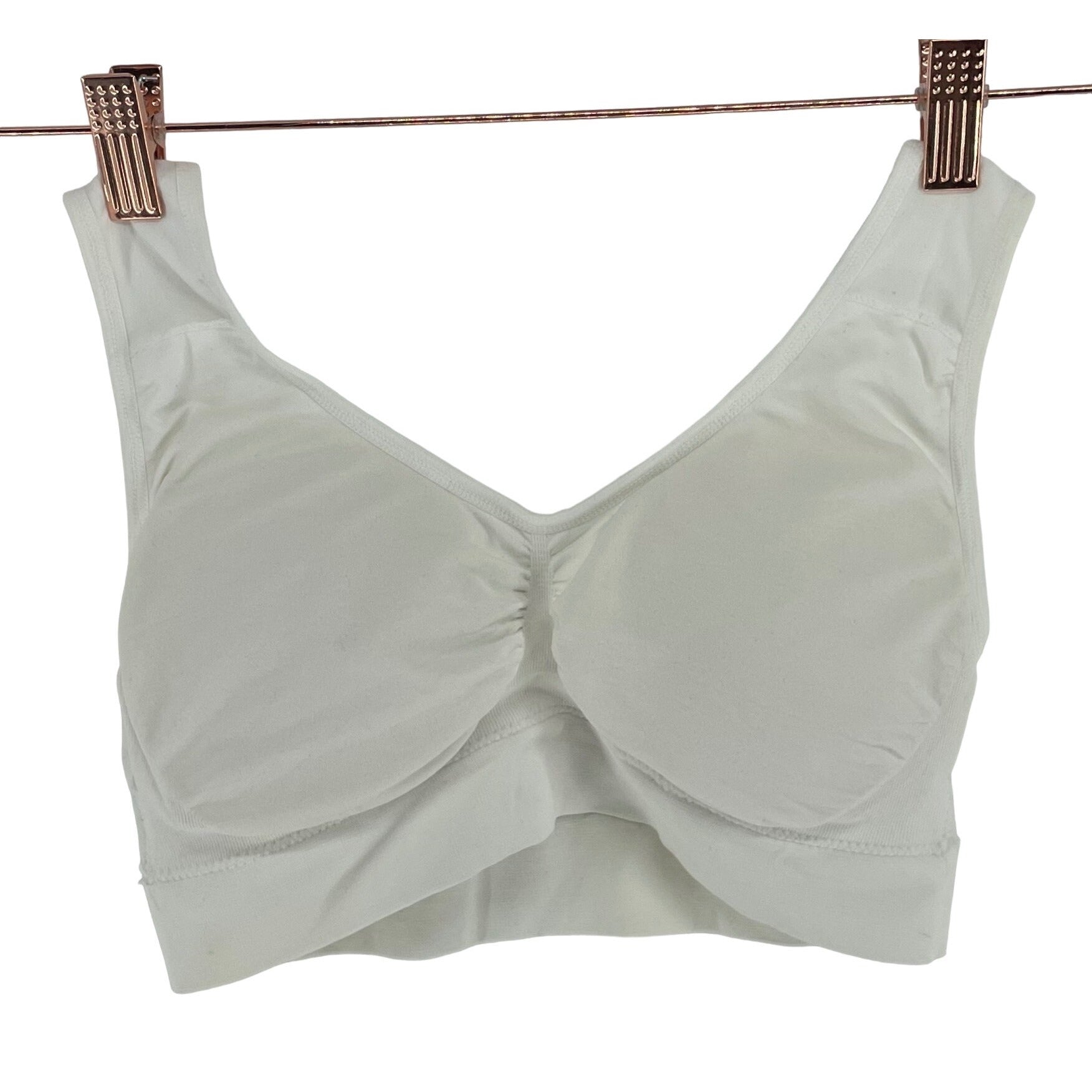 Women's Size Medium White Padded Bra