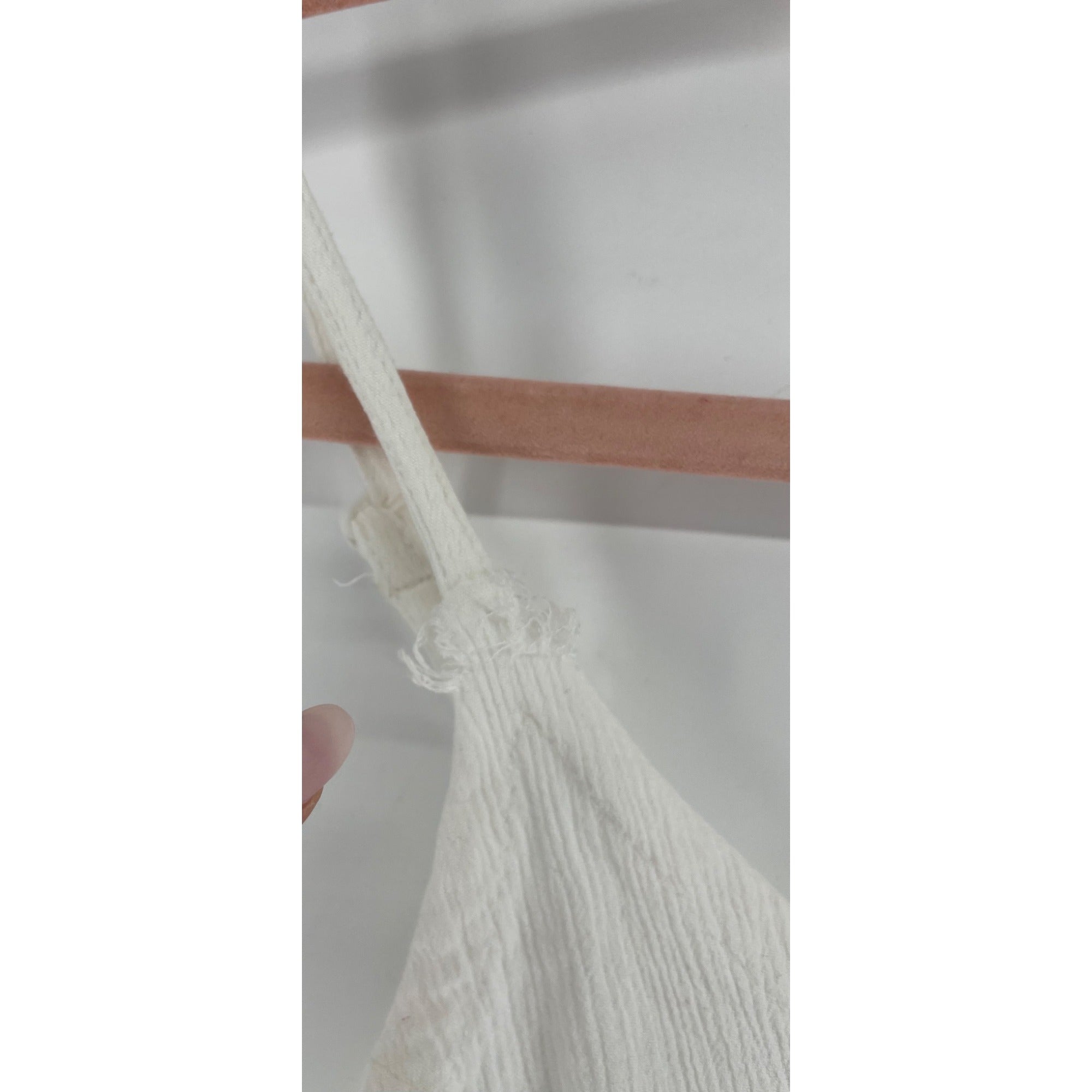 CLEARANCE Women's Size XS White Spaghetti Strap Crop Top