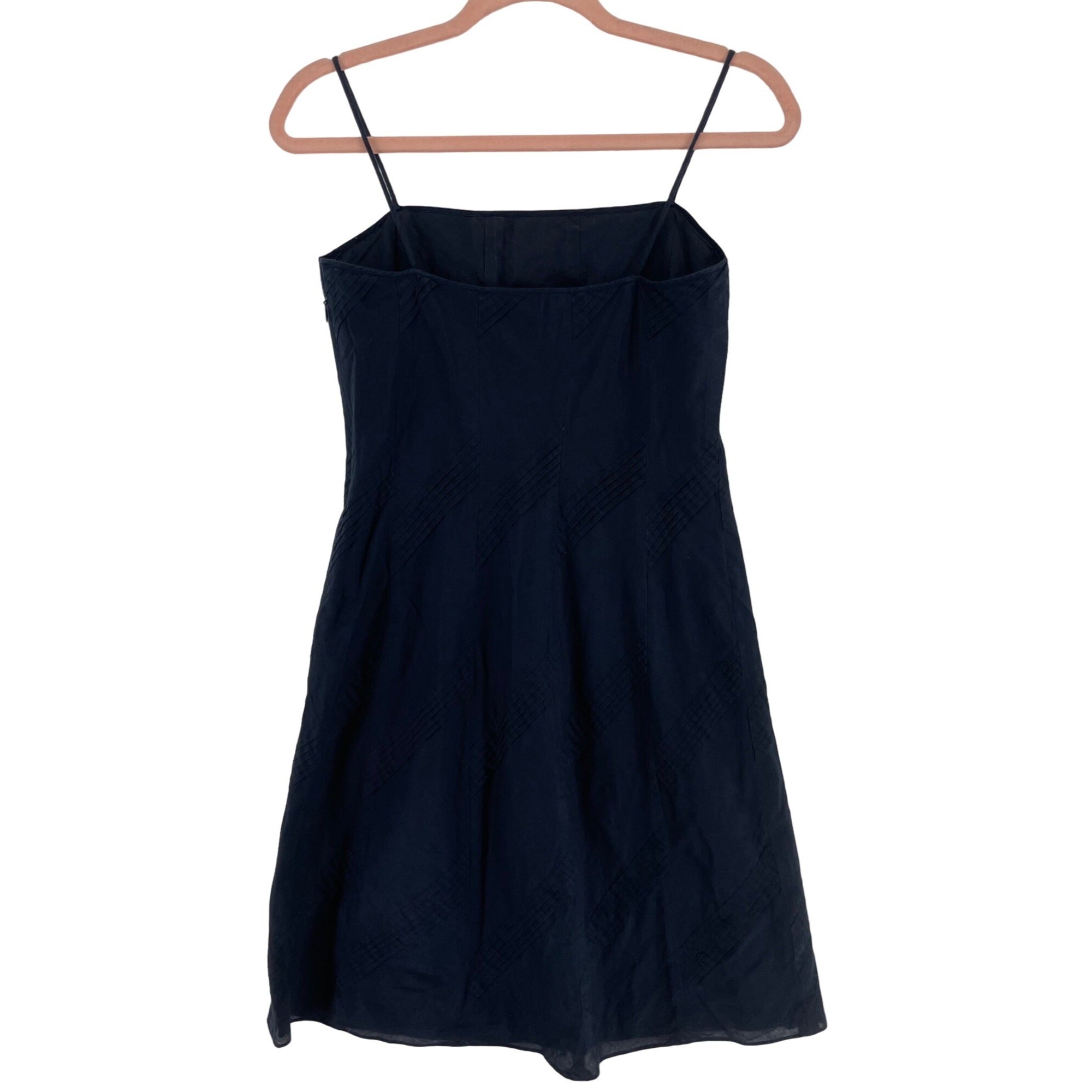 Ann Taylor Petites Women's Size 2P Navy Blue Spaghetti Strap Mini Dress